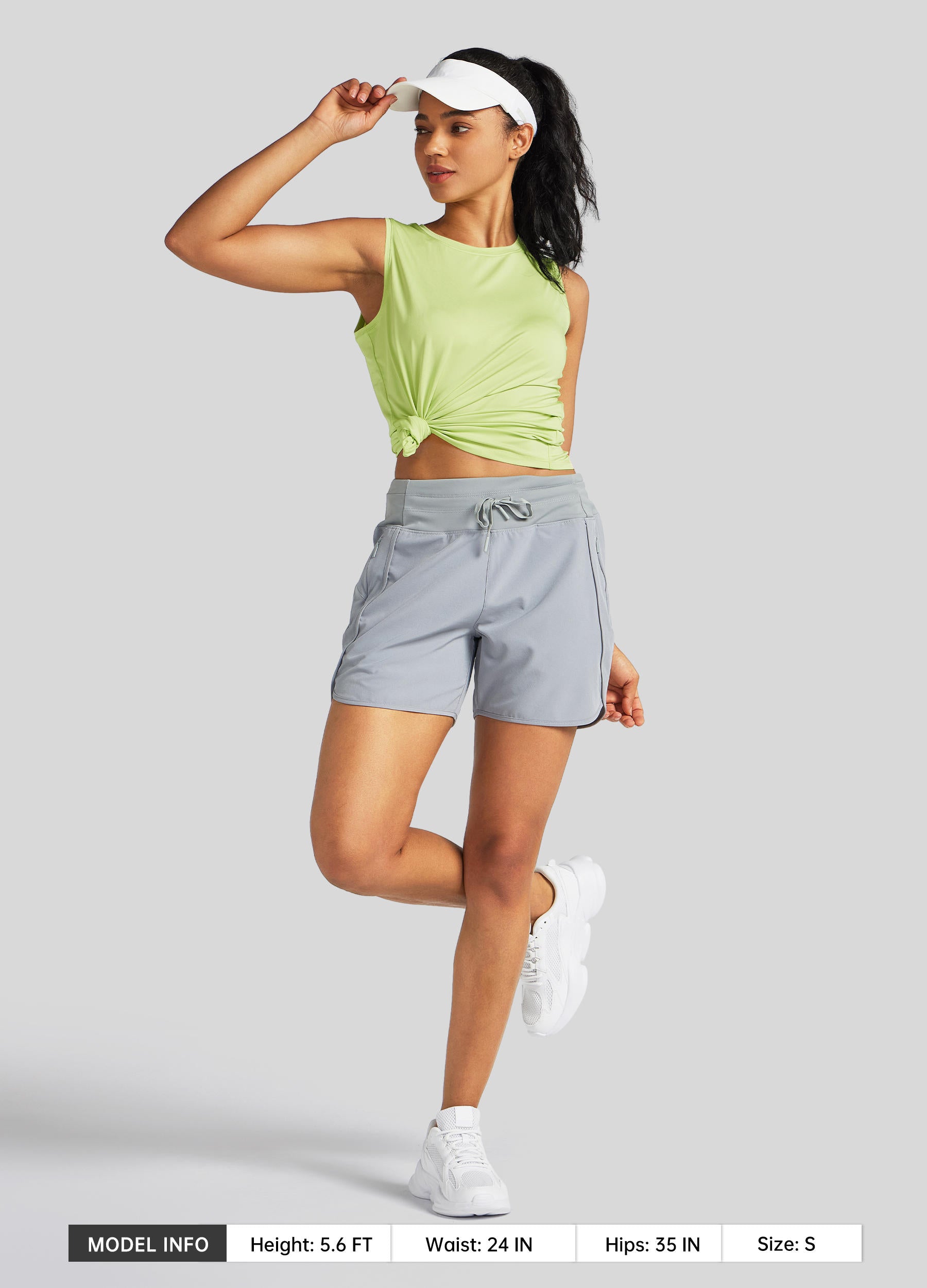 Womens Workout Tank Top lime green