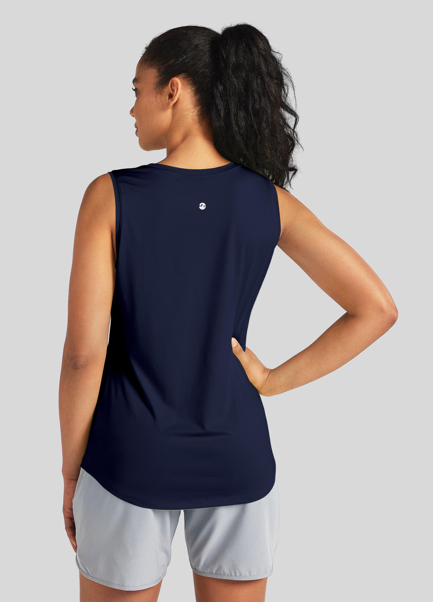 Womens Workout Tank Top navy