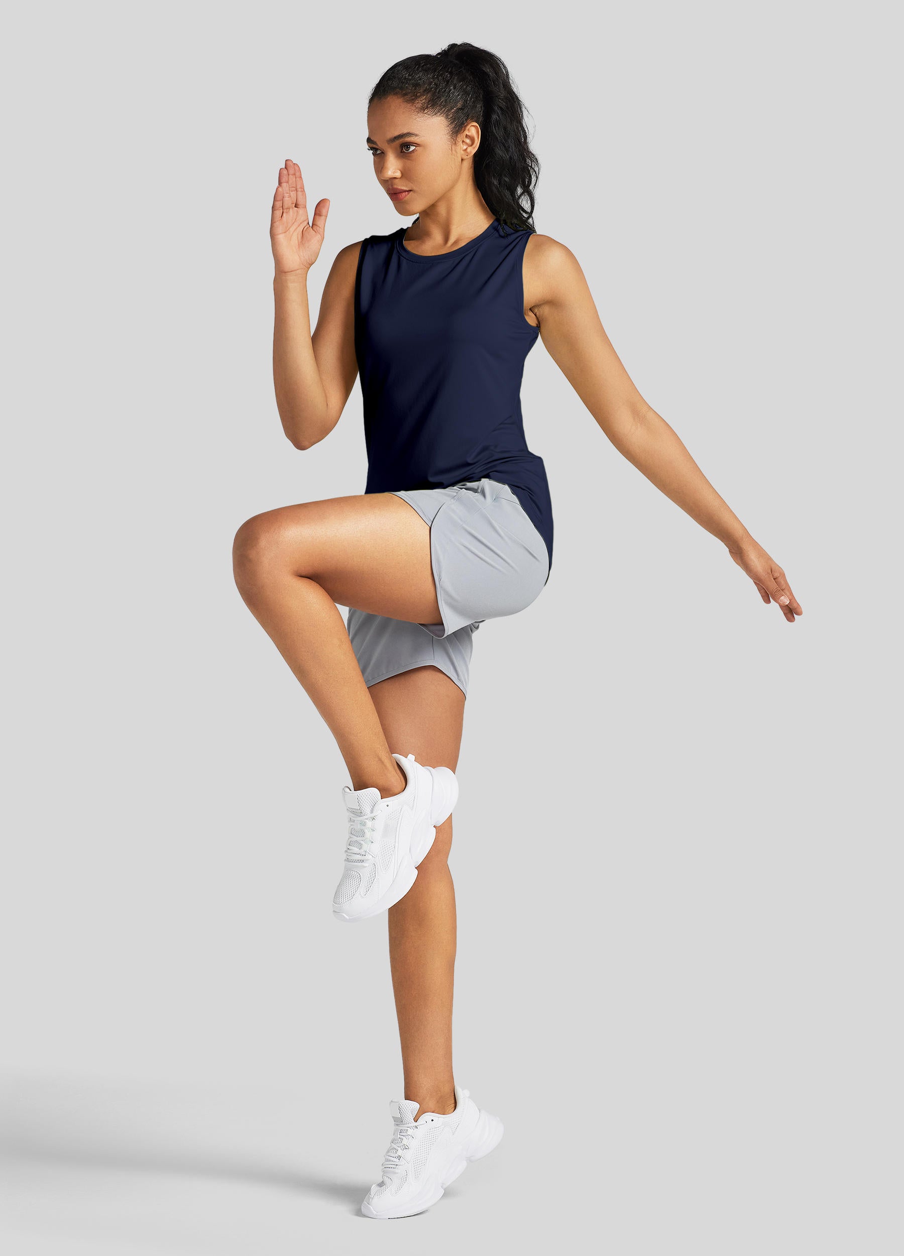 Womens Workout Tank Top navy