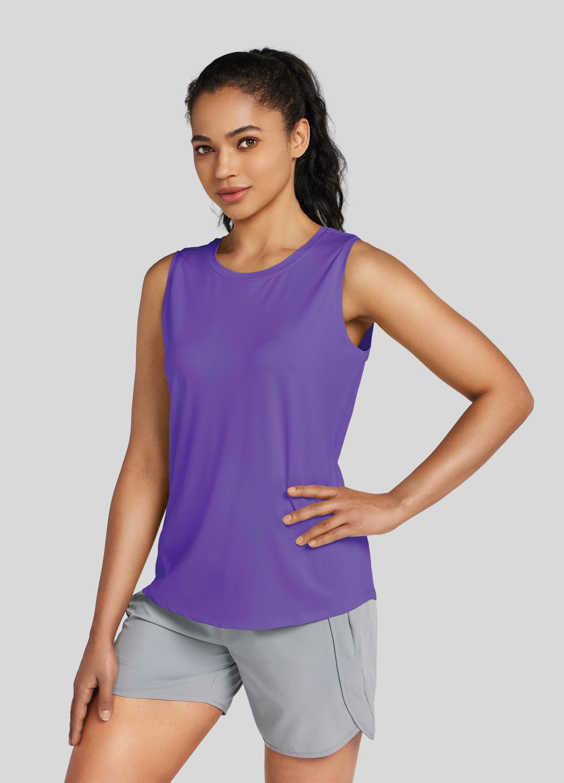 Womens Workout Tank Top purple