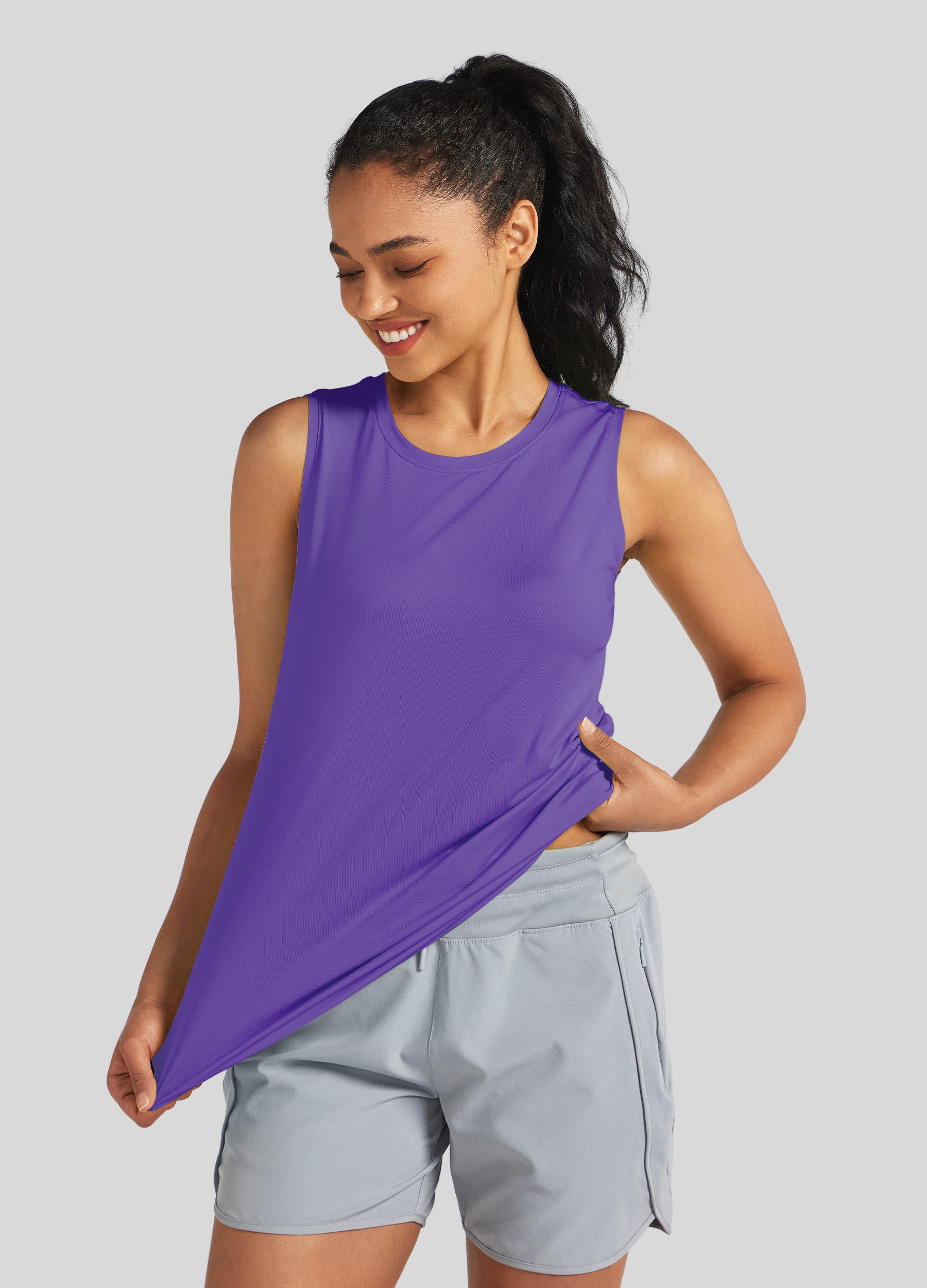 Womens Workout Tank Top purple
