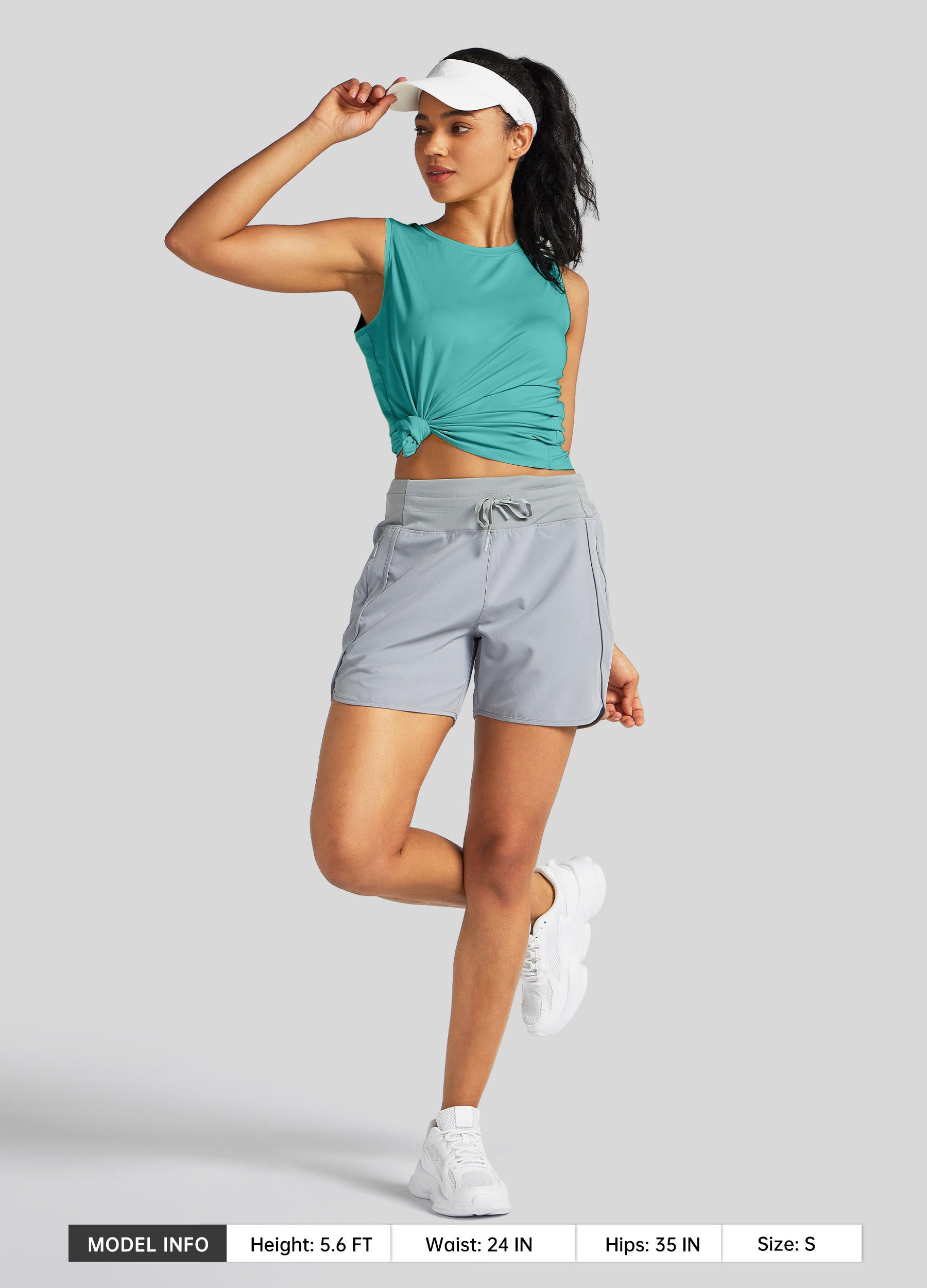 Womens Workout Tank Top teal