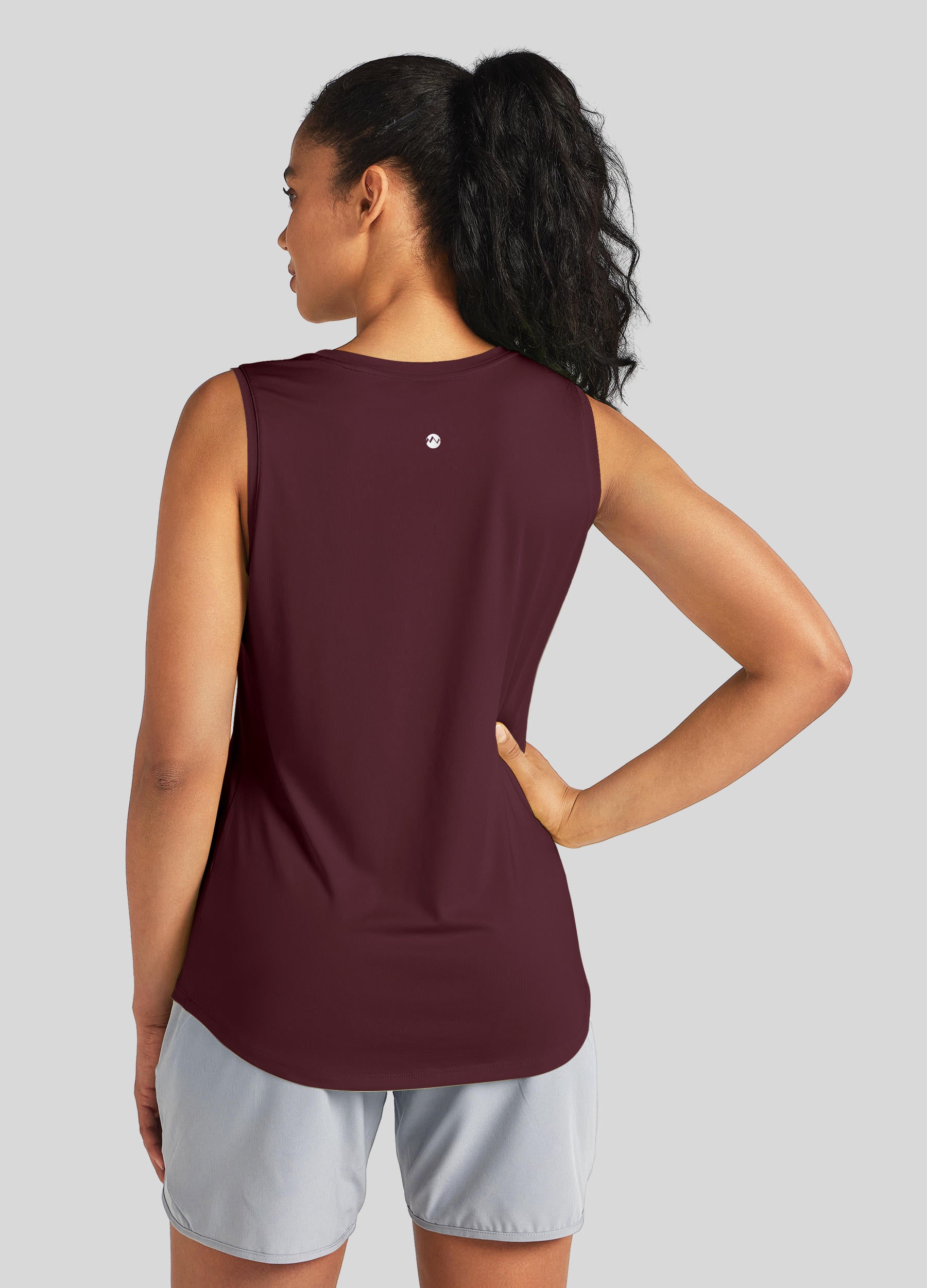 Womens Workout Tank Top wine red