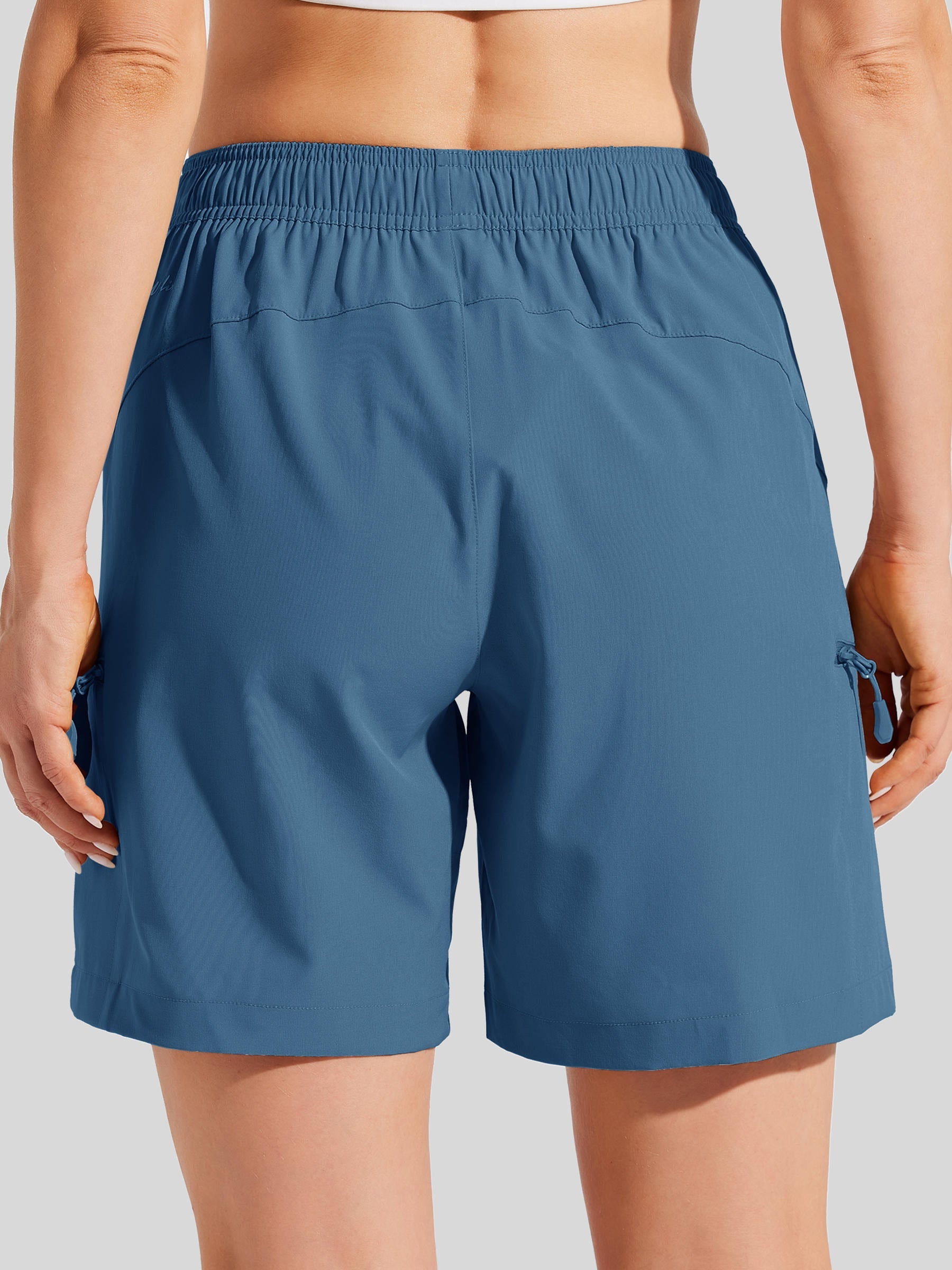 Women's Hiking Athletic Shorts_blue ashes2
