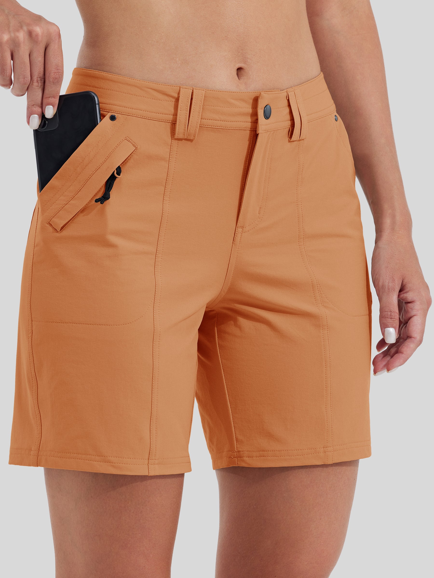 Womens Hiking Shorts Water Resistant copper2