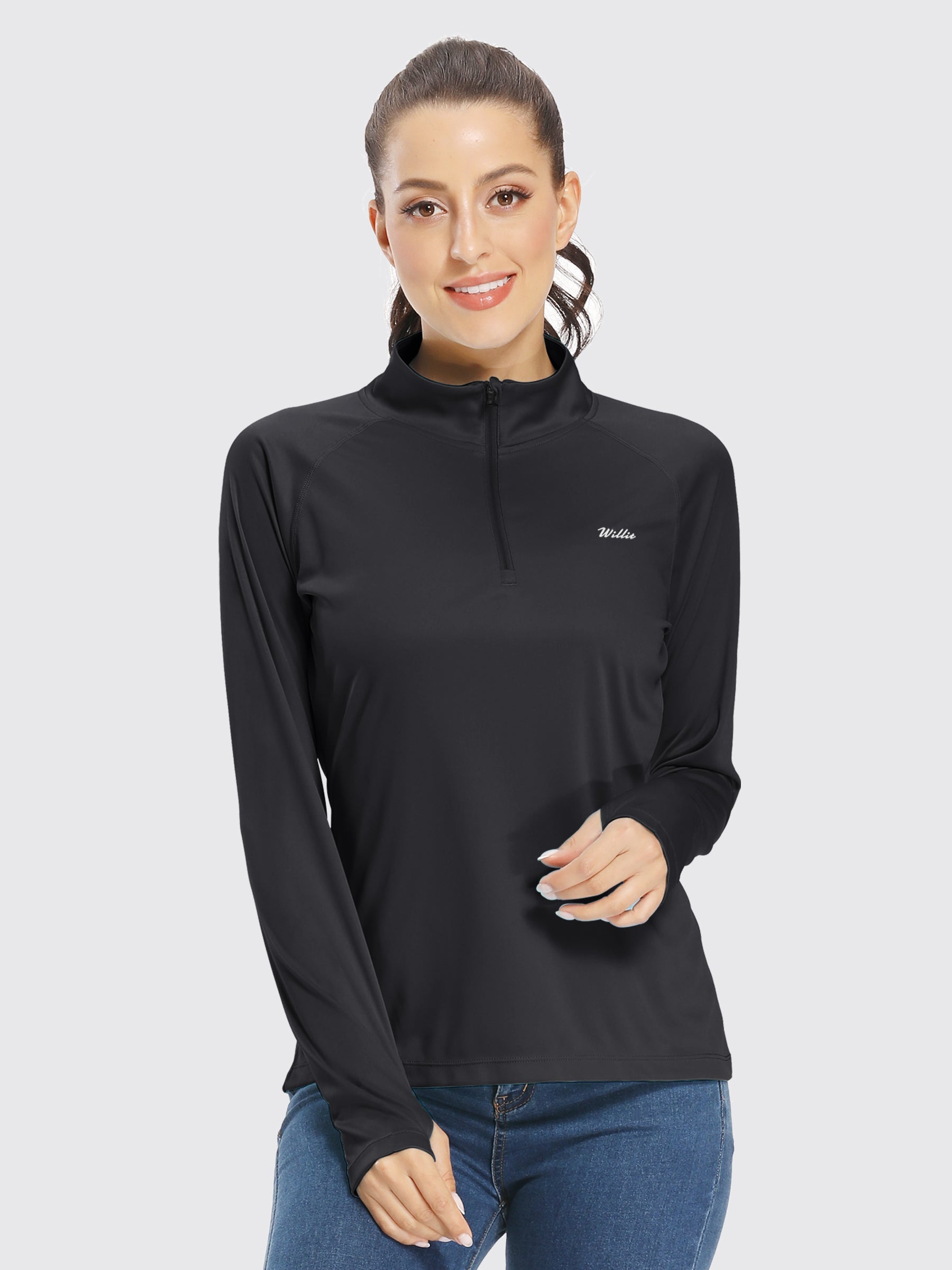 Women's UPF 51+ Sun Protection Shirt Half-Zip