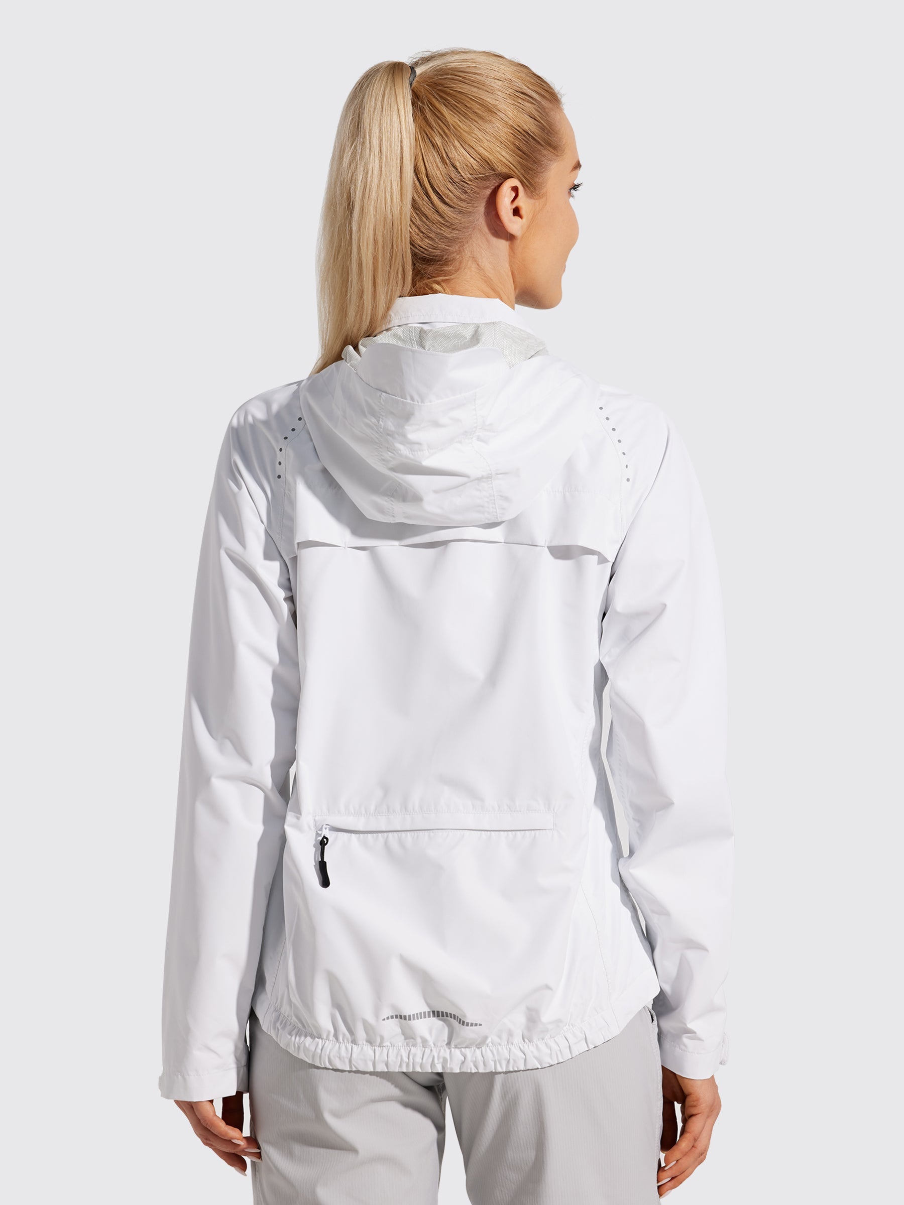 Willit Women's Waterproof Cycling Jackets_White_model1
