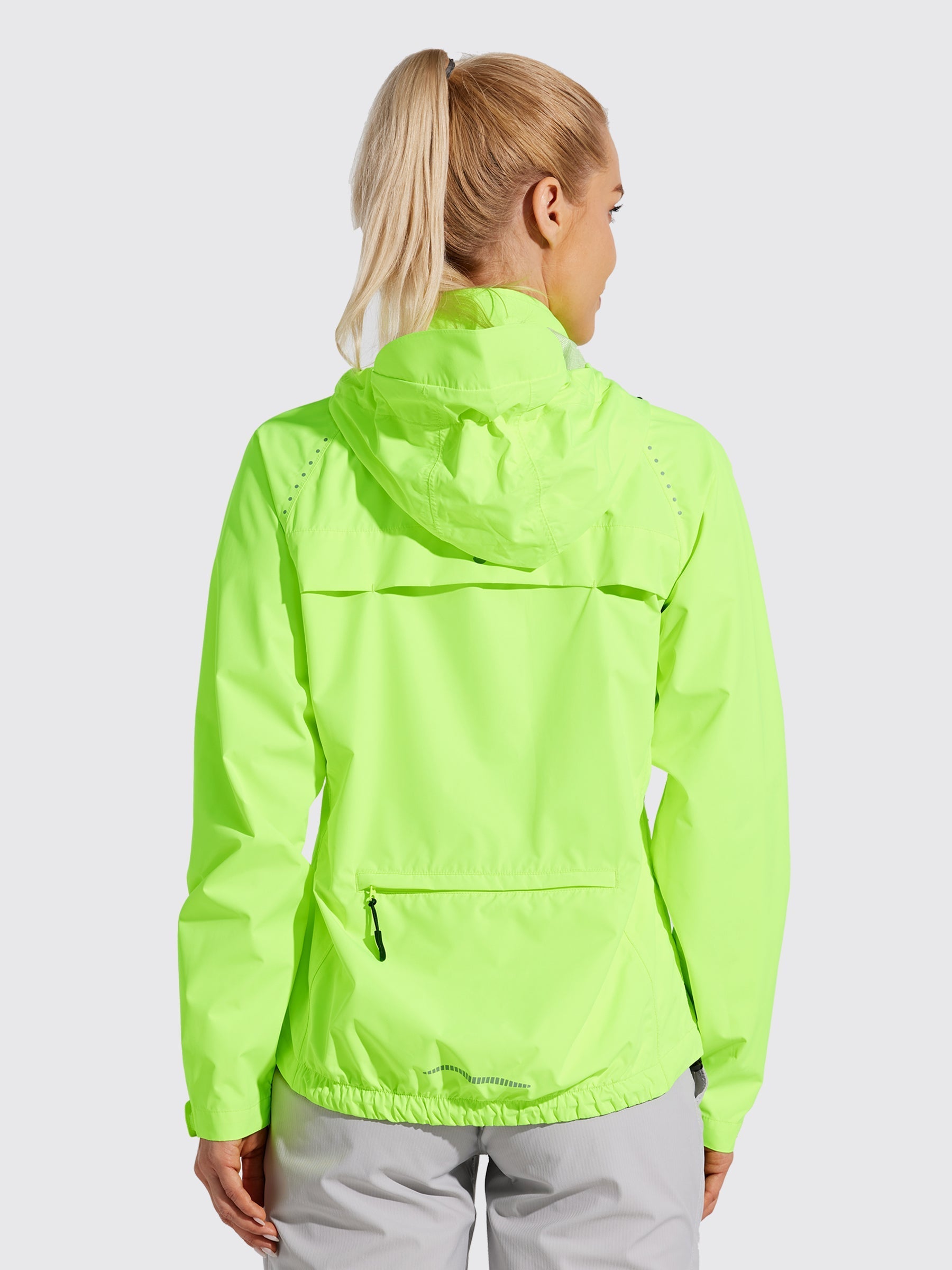 Willit Women's Waterproof Cycling Jackets_Green_model1