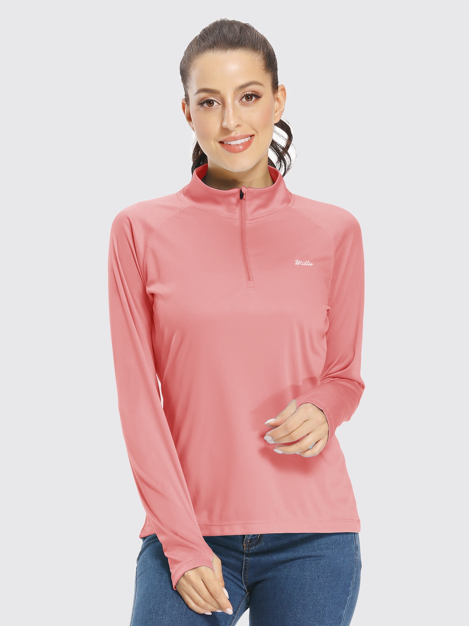 Women's UPF 50+ Sun Protection Shirt Half-Zip
