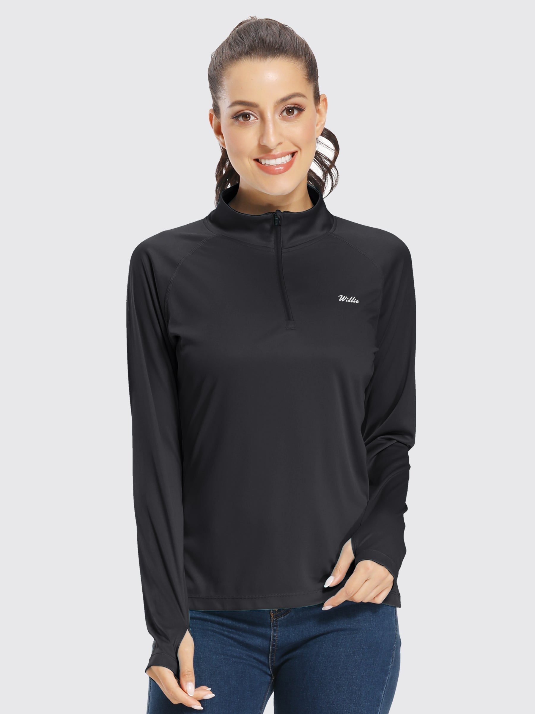 Women's UPF 50+ Sun Protection Shirt Half-Zip