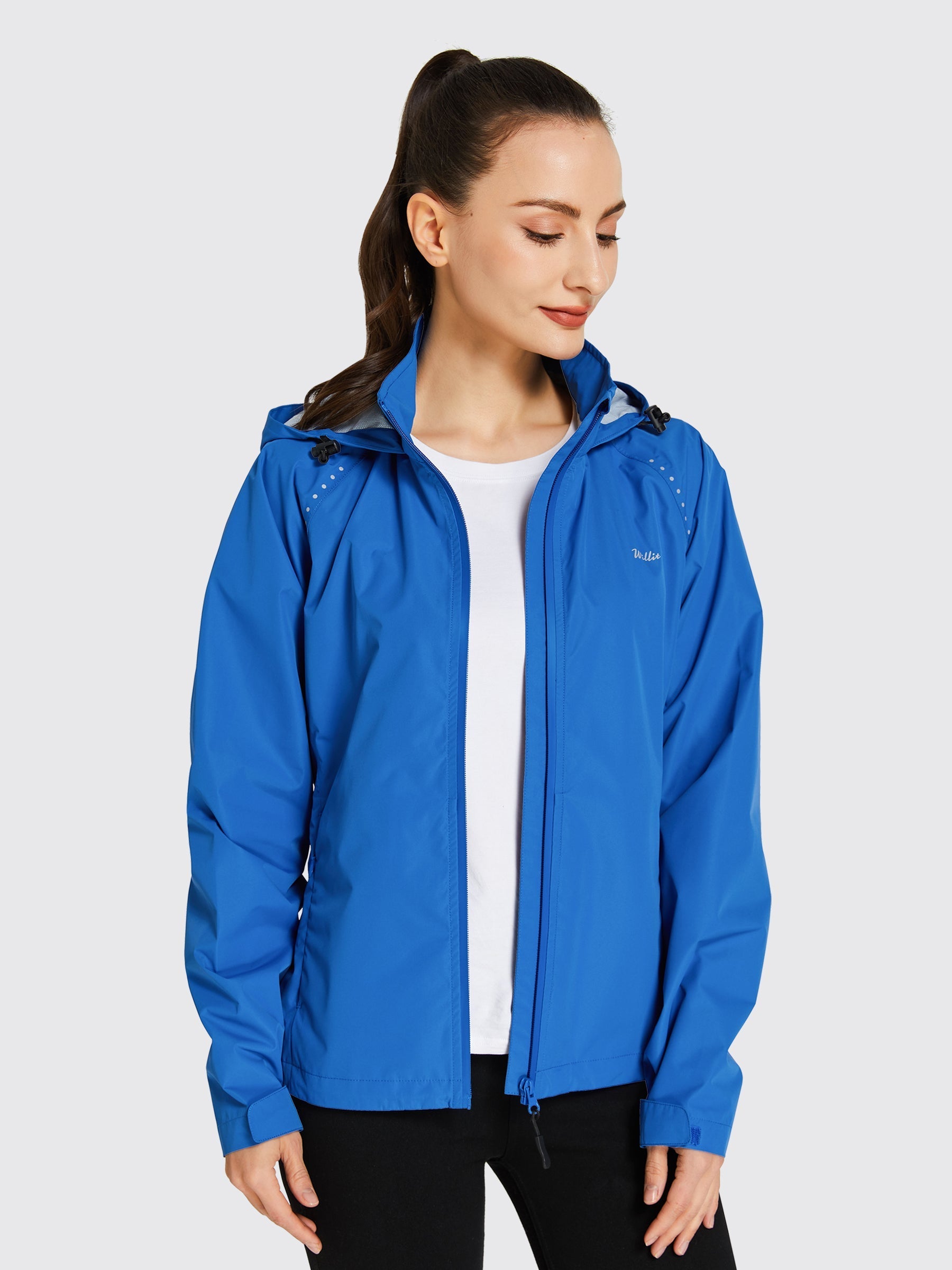 Willit Women's Waterproof Cycling Jackets_Blue_model2