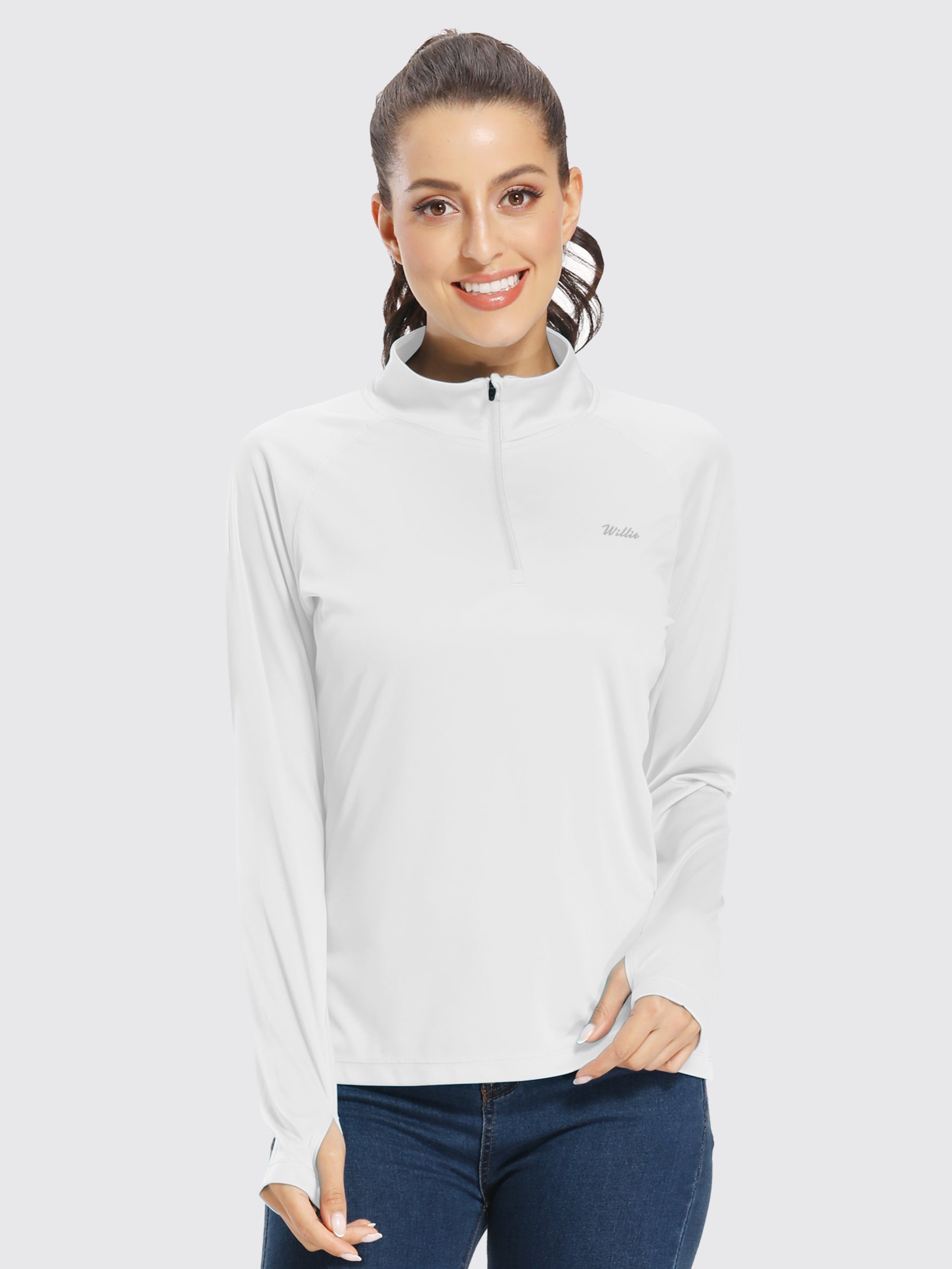 Women's UPF 50+ Sun Protection Shirt Half-Zip