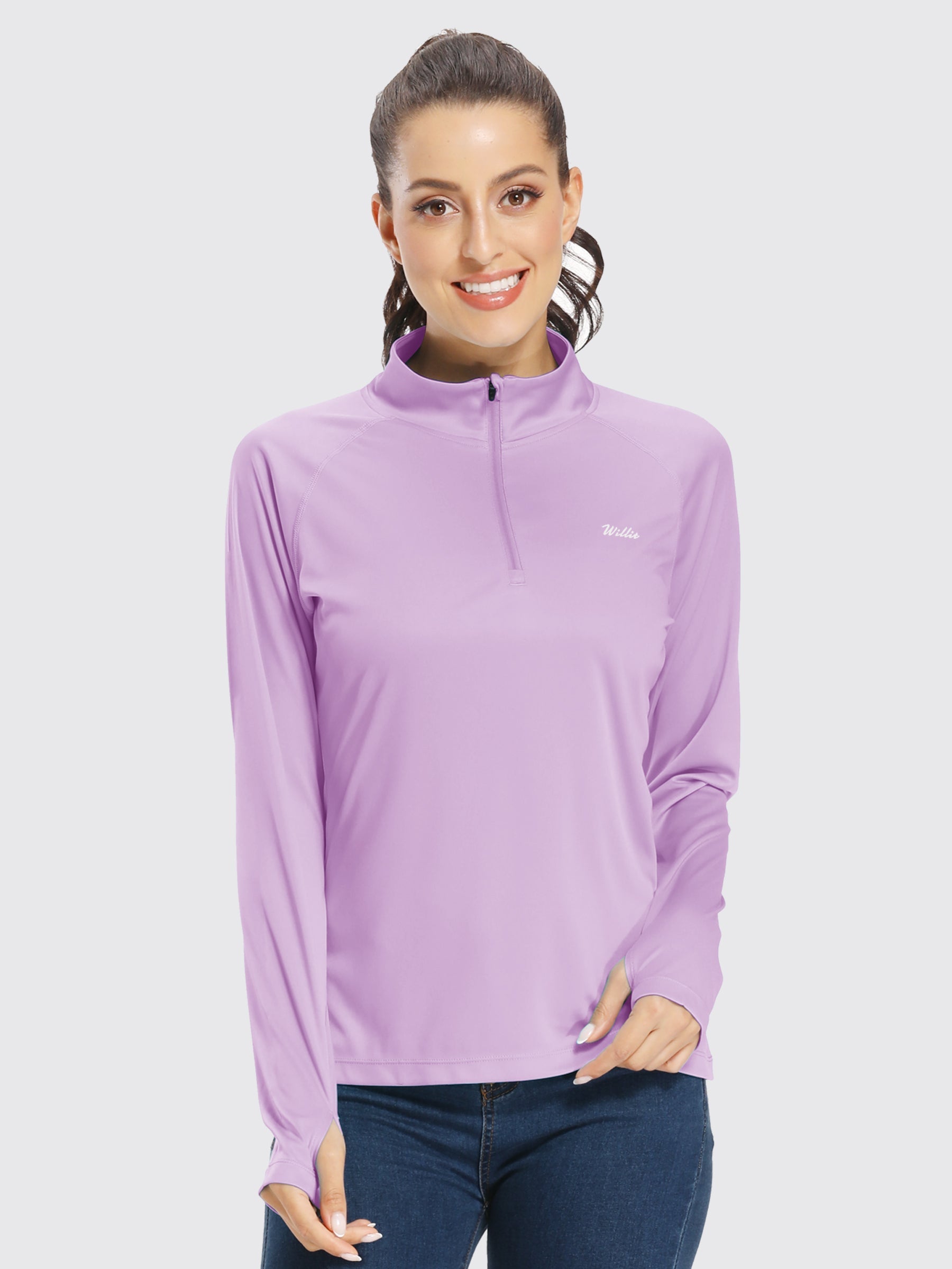 Women's UPF 50+ Sun Protection Shirt Half-Zip