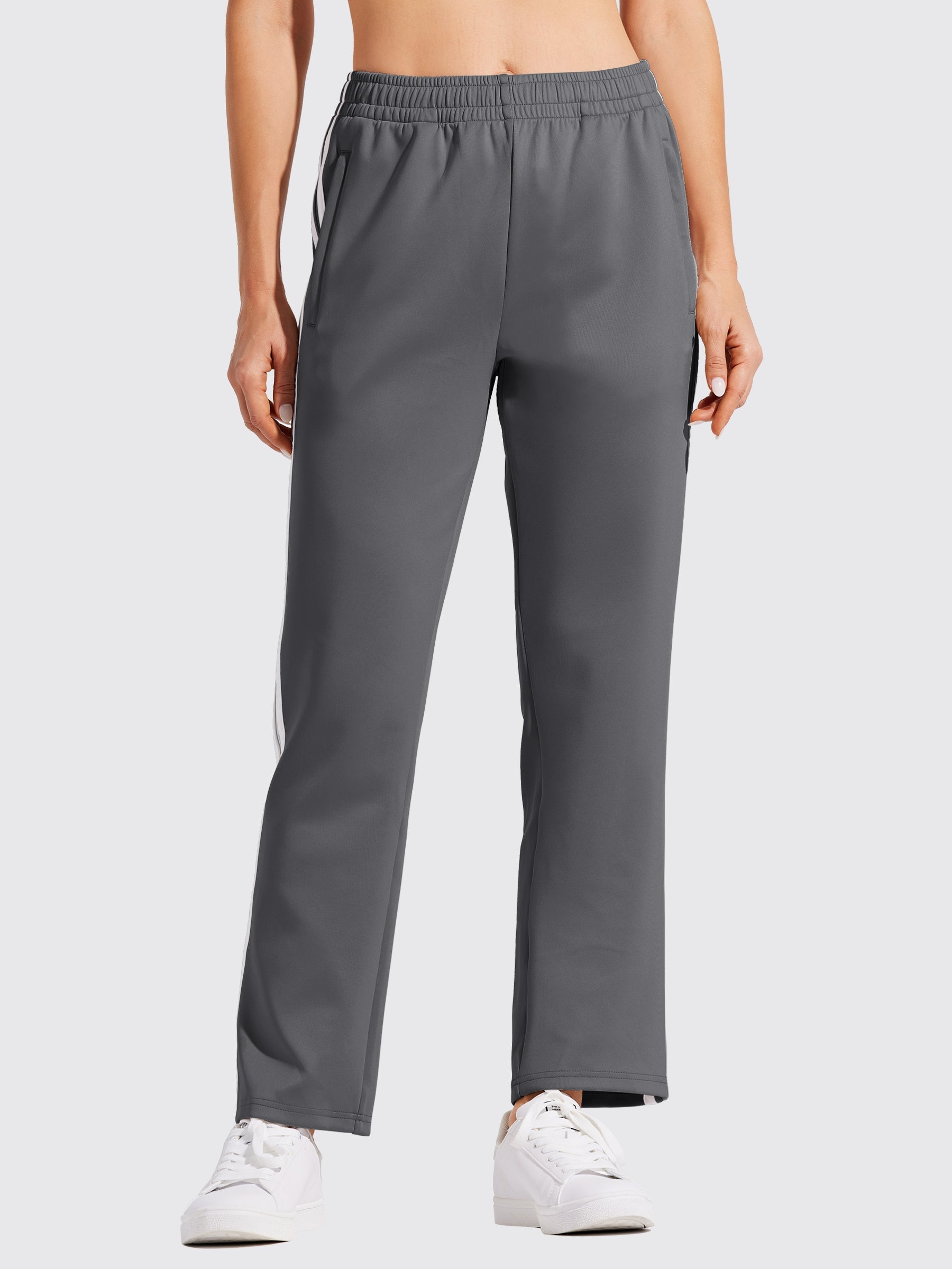 Willit Women's Warm Up Track Pants_DeepGray3