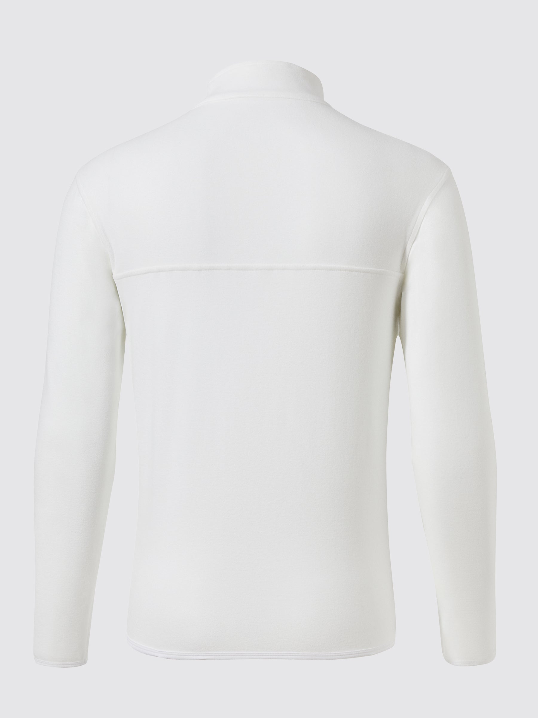 Willit Men's Fleece Pullover Lightweight Sportswear_Laydown_White2