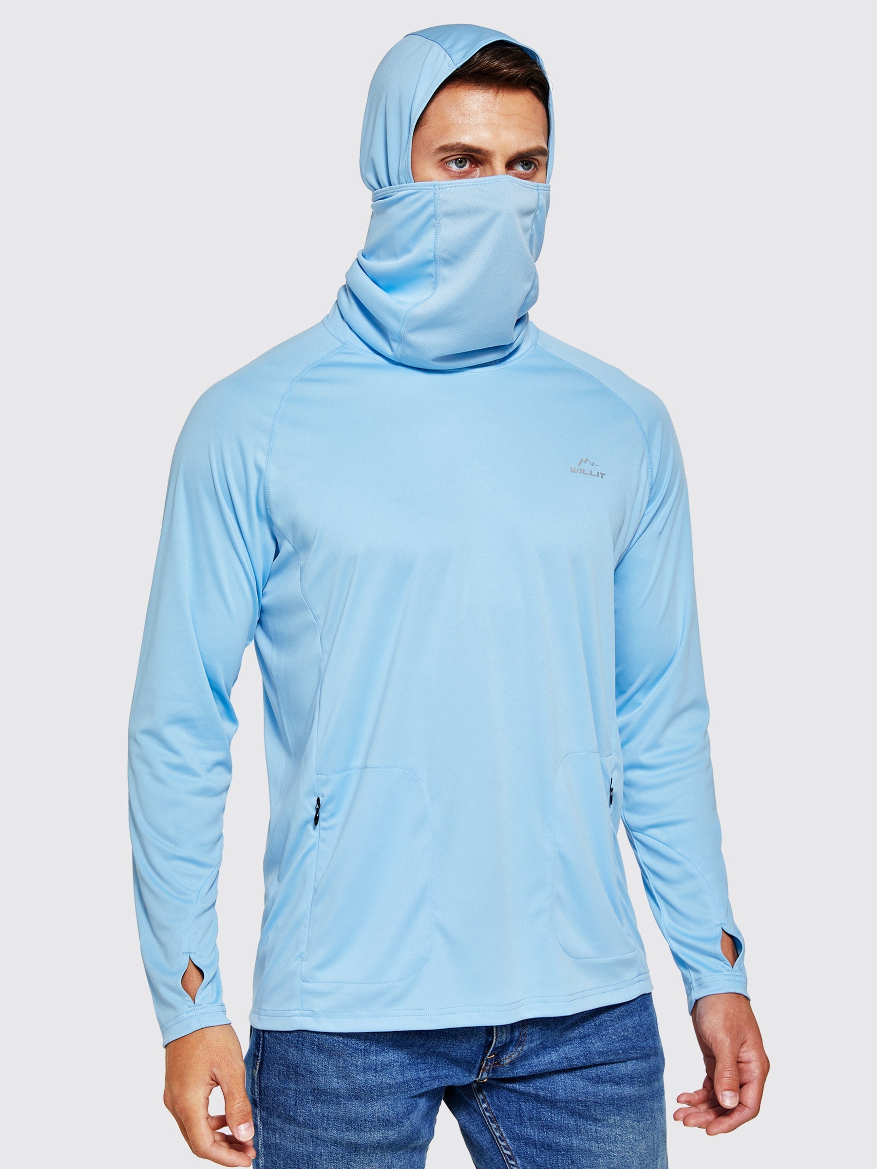 Willit Men's Sun Protection Hoodie UPF 50+_Blue3