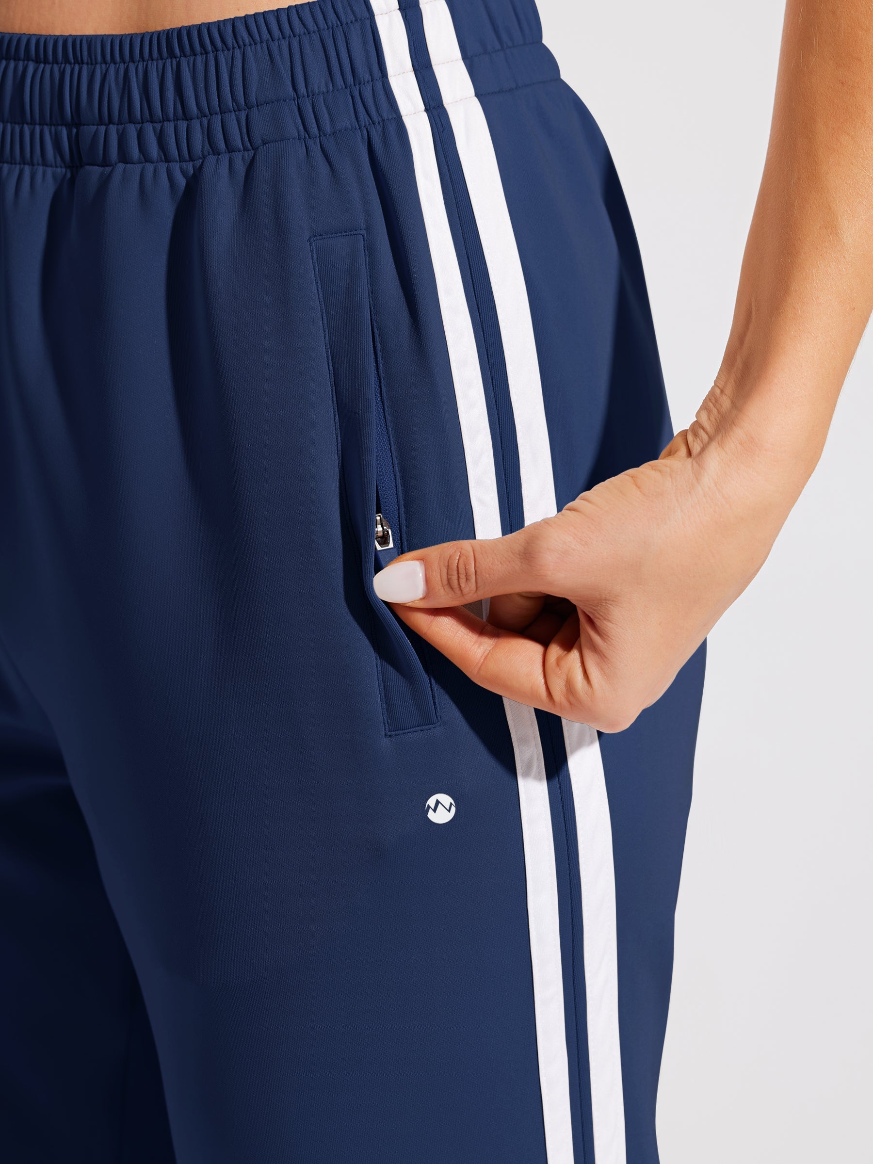 Willit Women's Warm Up Track Pants_Navy4