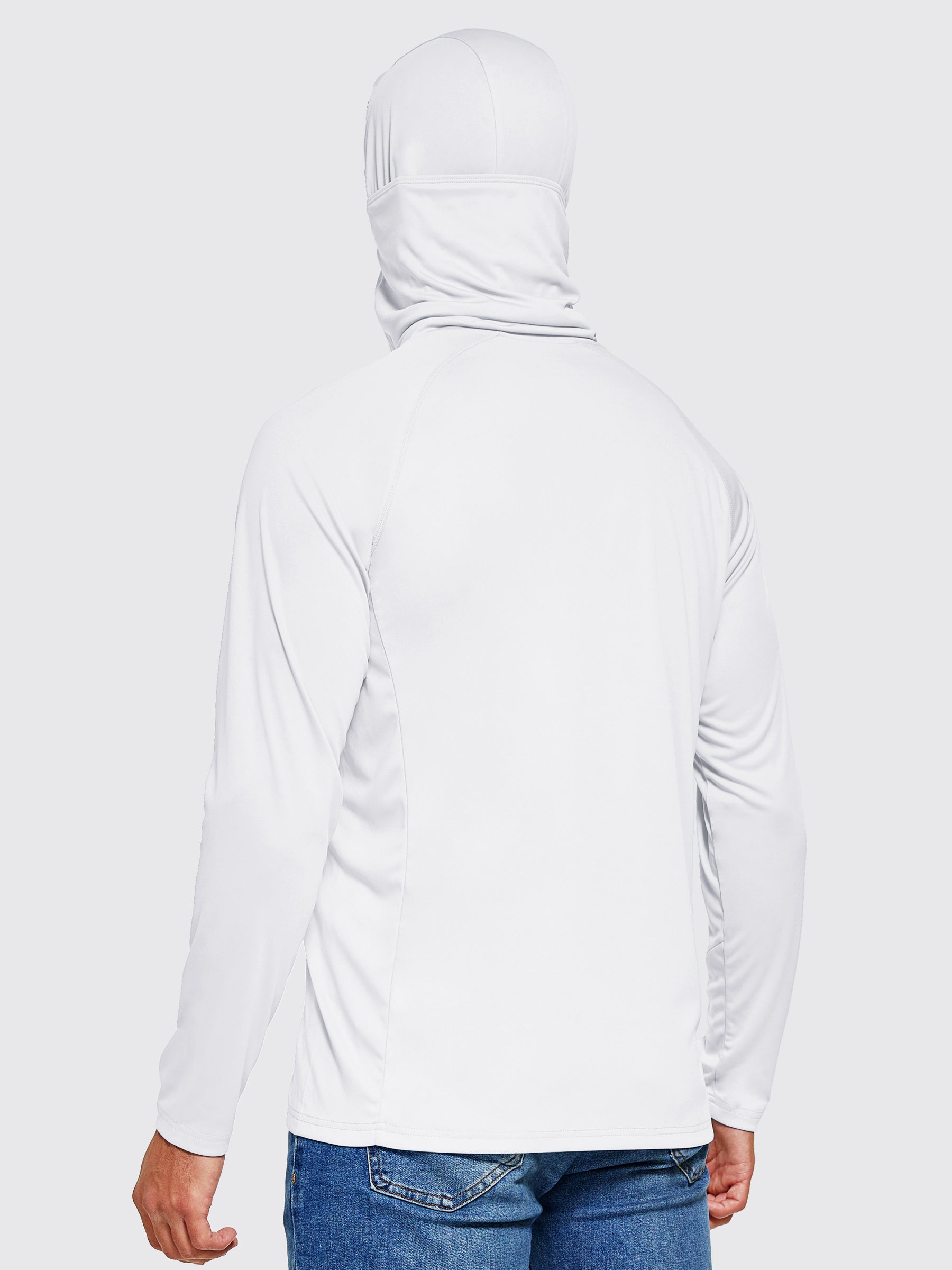 Willit Men's Sun Protection Hoodie UPF 50+_White4