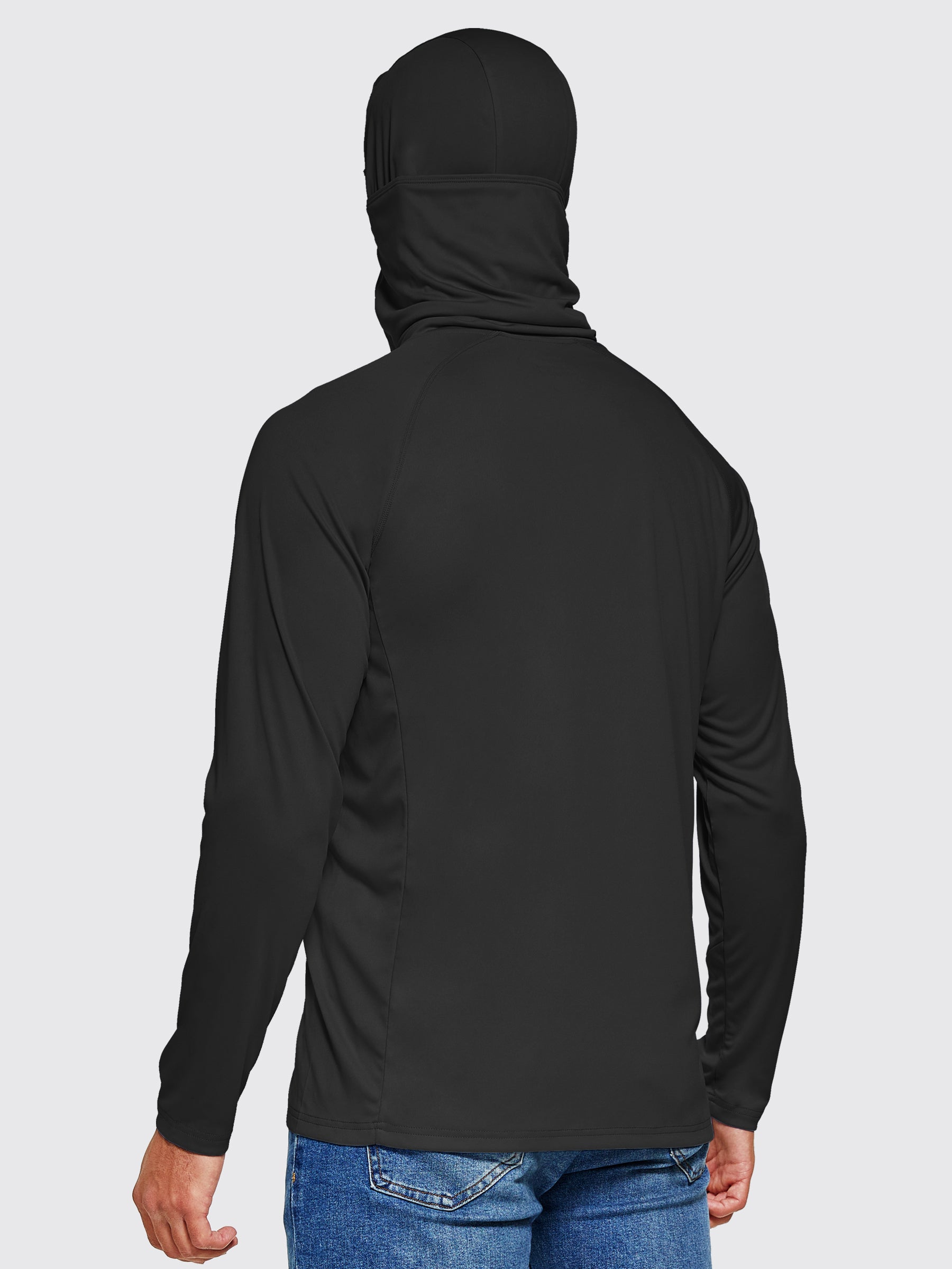 Willit Men's Sun Protection Hoodie UPF 50+_Black4