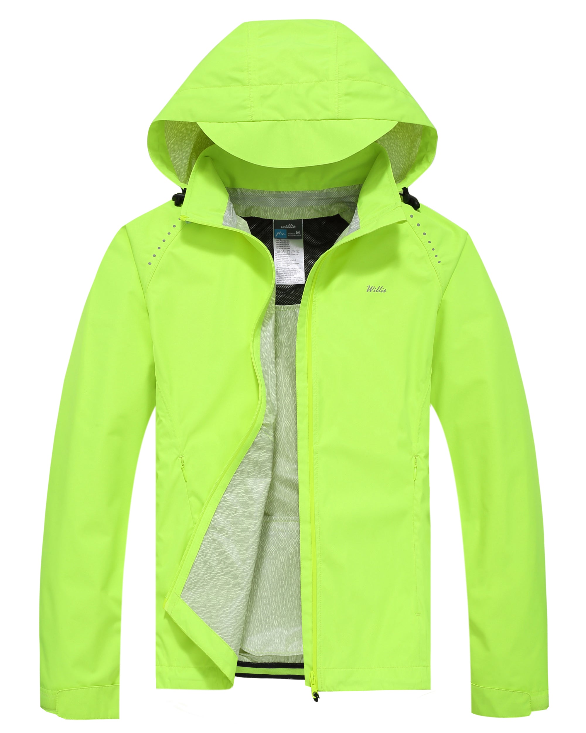 Willit Women's Waterproof Cycling Jackets_Green_Laydown1