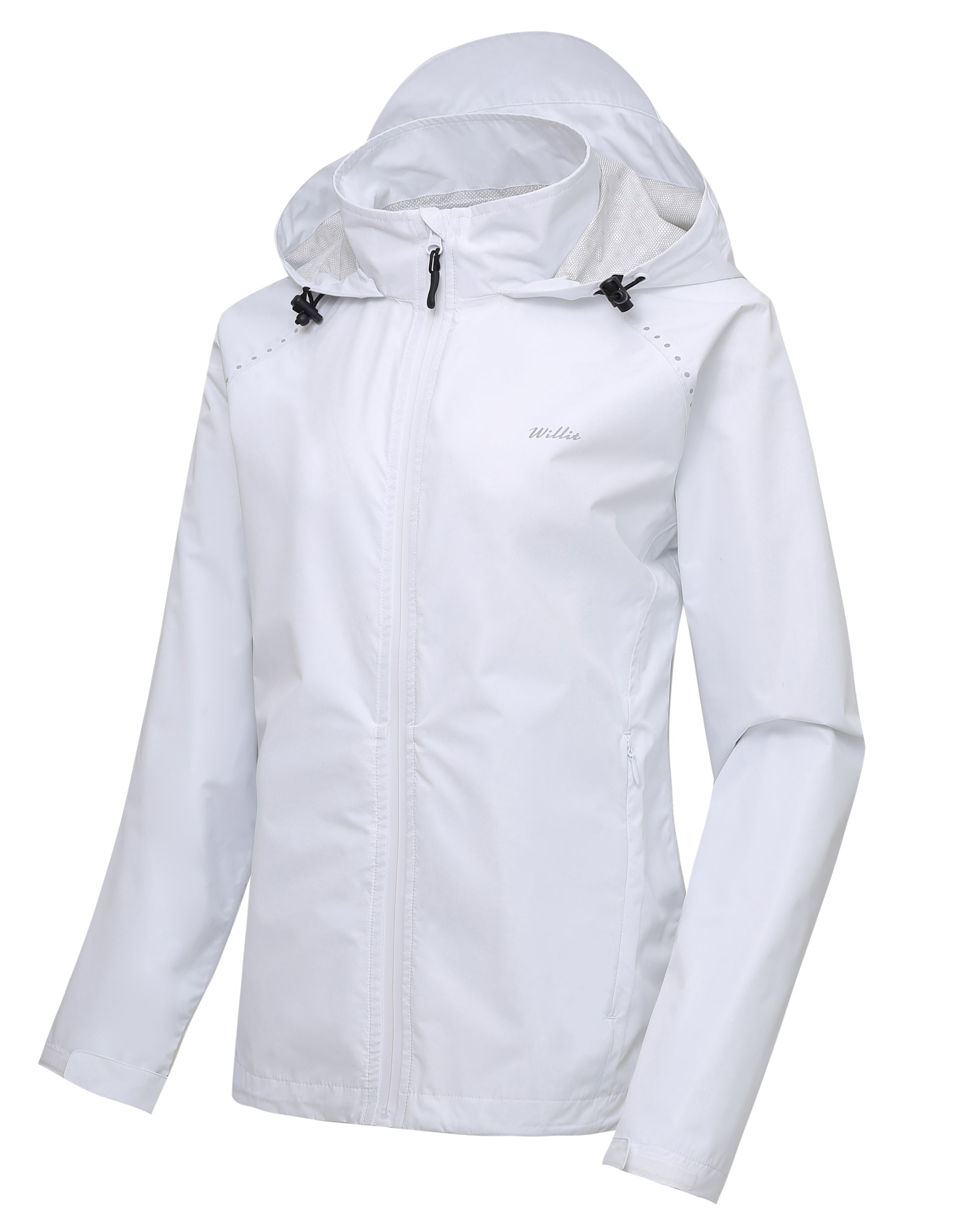 Willit Women's Waterproof Cycling Jackets_White_Laydown1