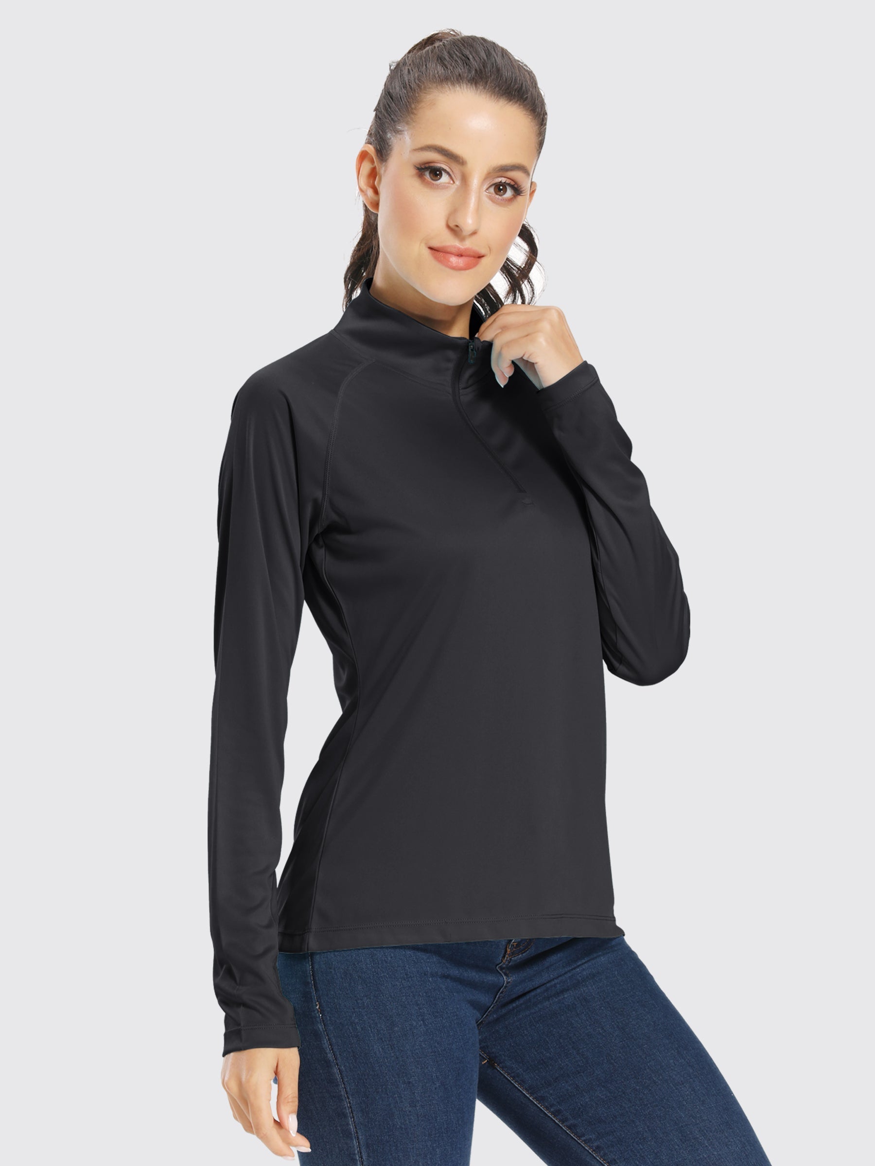 Women's UPF 50+ Sun Protection Shirt Half-Zip