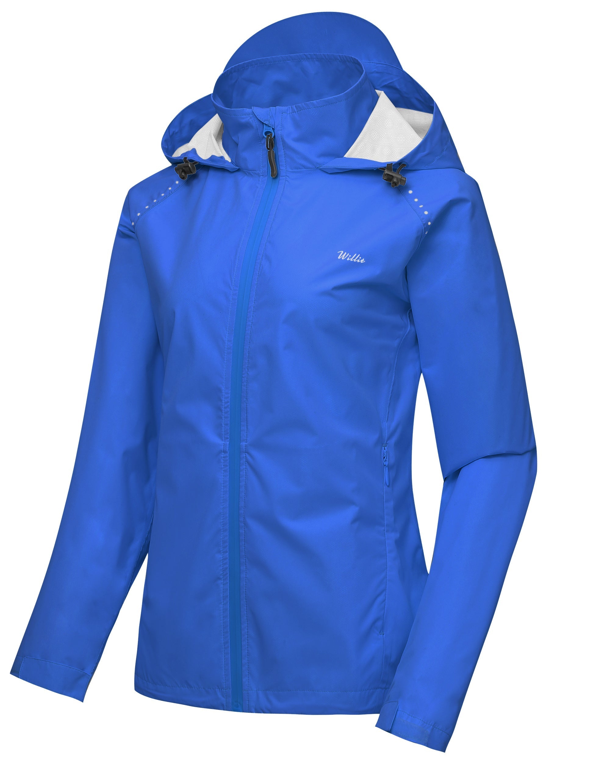 Willit Women's Waterproof Cycling Jackets_Blue_Laydown3