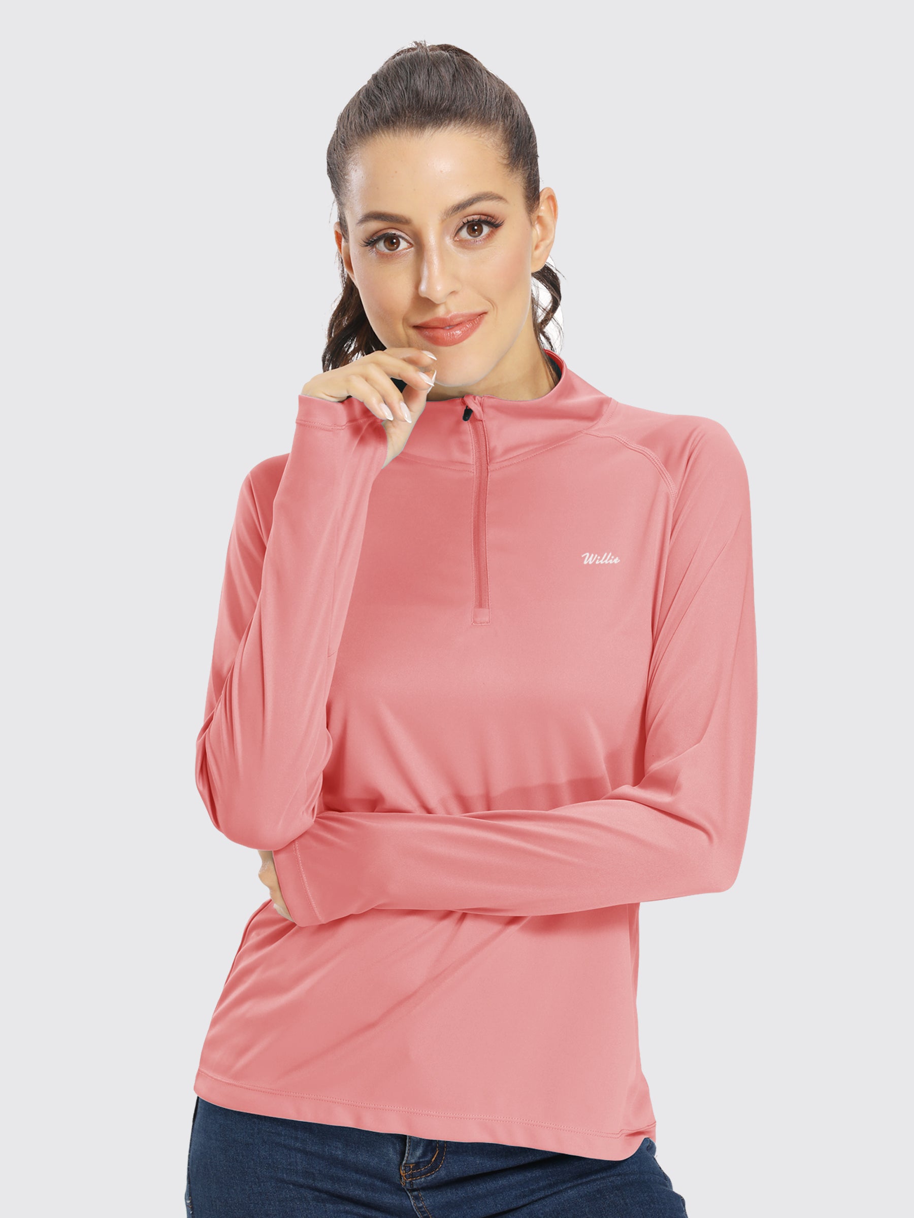 Women's UPF 50+ Sun Protection Shirt Half-Zip