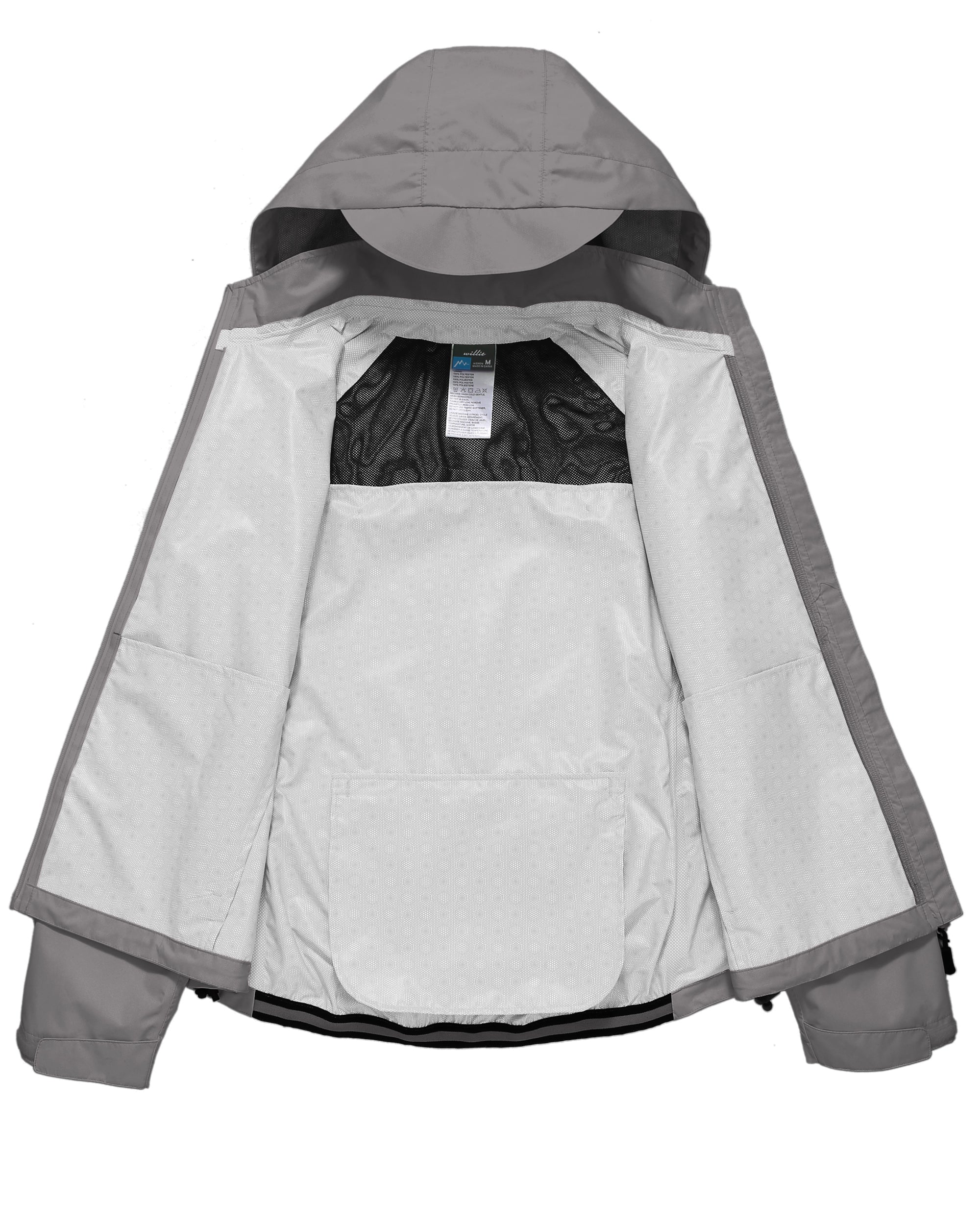 Willit Women's Waterproof Cycling Jackets_Gray_Laydown4