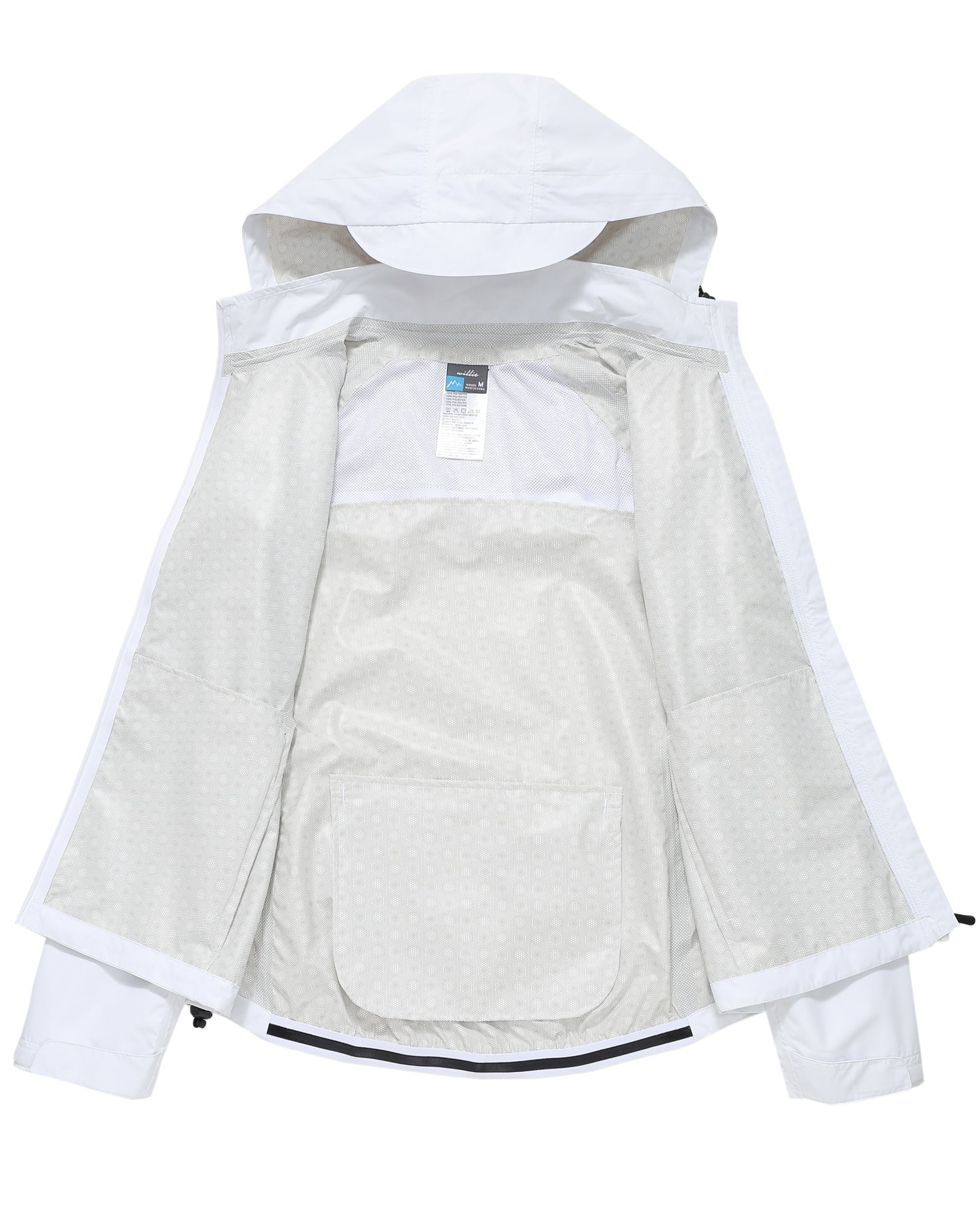 Willit Women's Waterproof Cycling Jackets_White_Laydown4