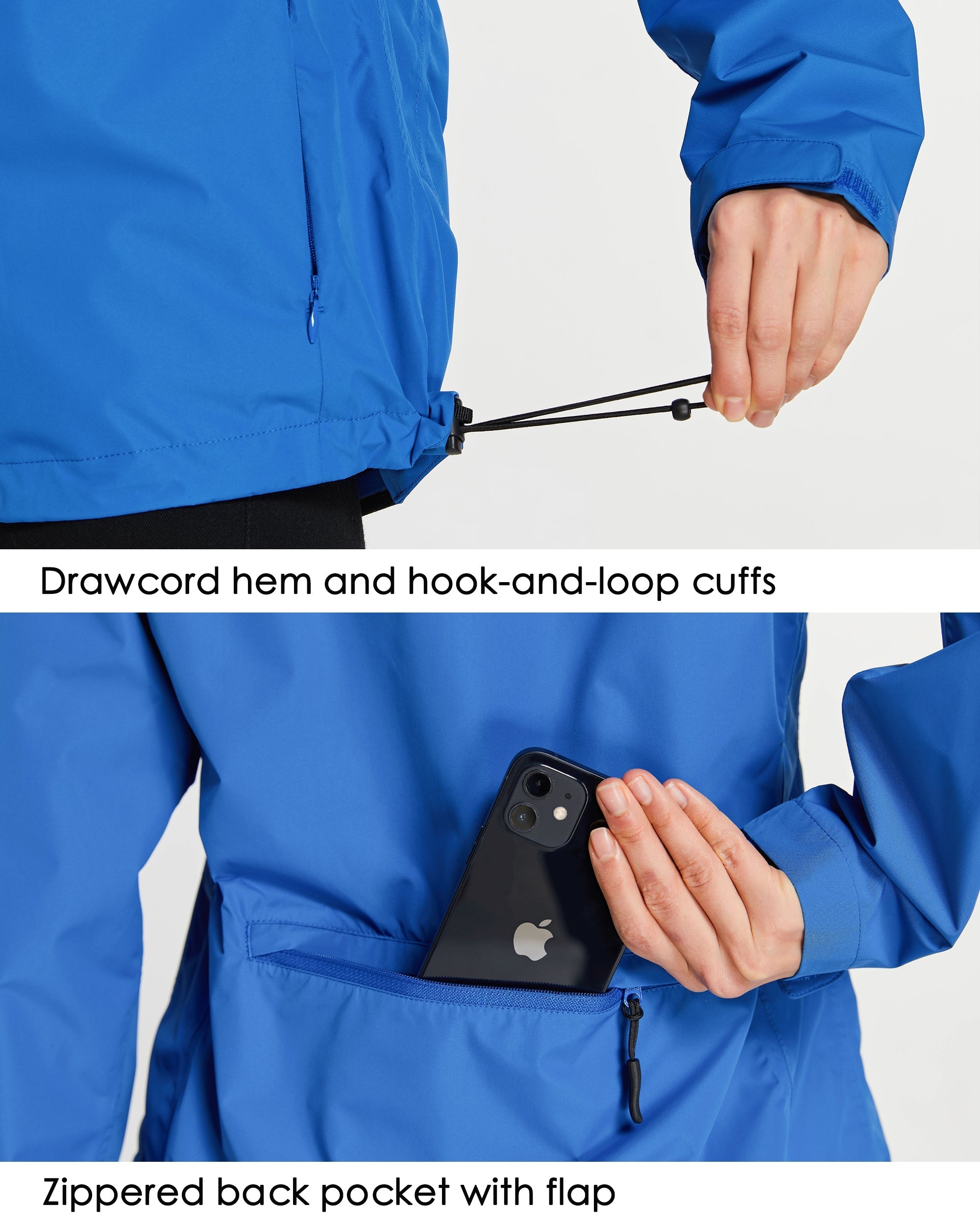 Willit Women's Waterproof Cycling Jackets_Blue_detail2