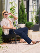 Willit Men's Casual Linen Drawstring Pants 28 In_navy5