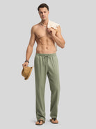 Willit Men's Casual Linen Drawstring Pants 30 In_sagegreen4