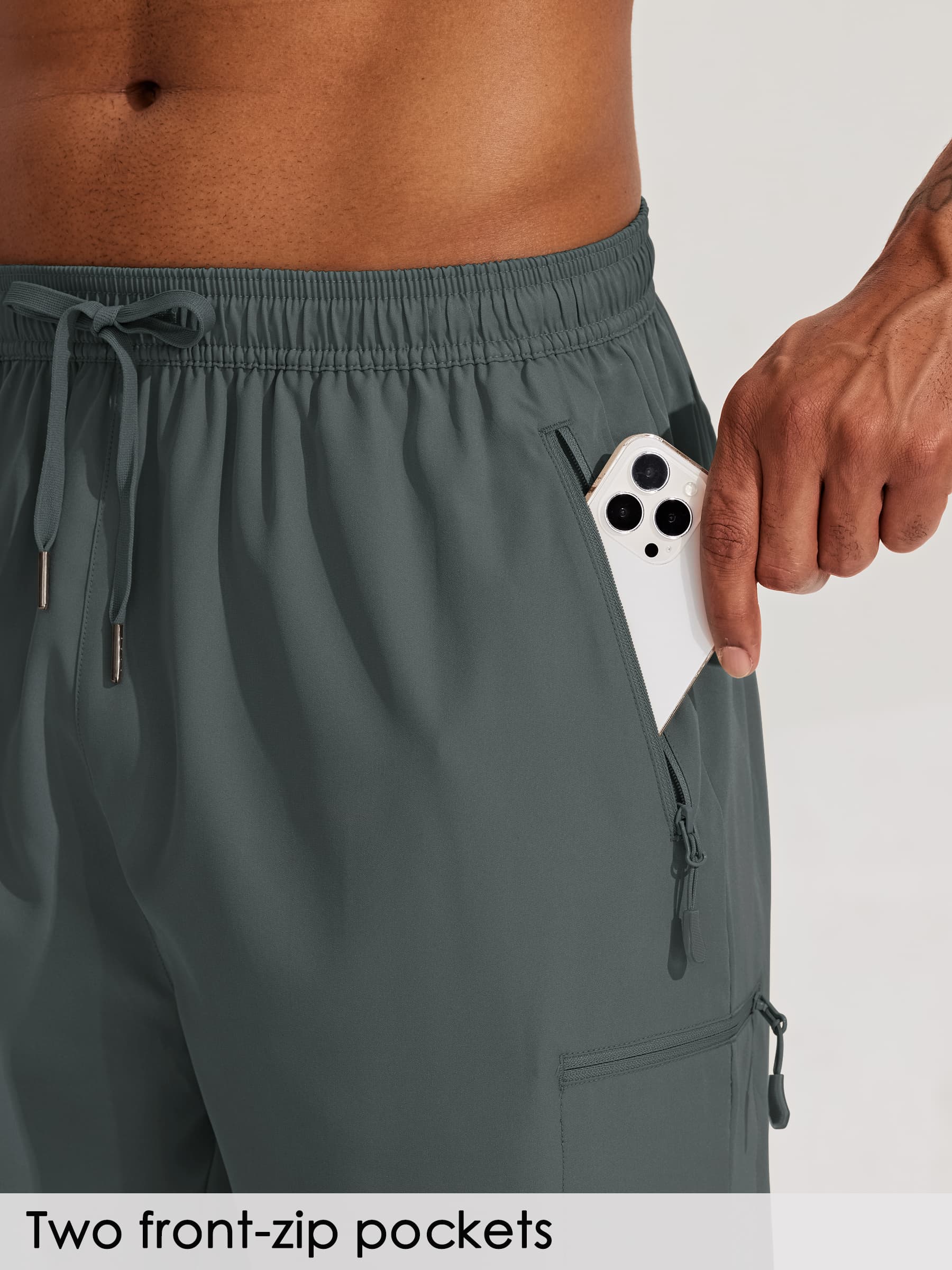 Men's Lightweight Cargo Shorts 7 Inch_DeepGray3