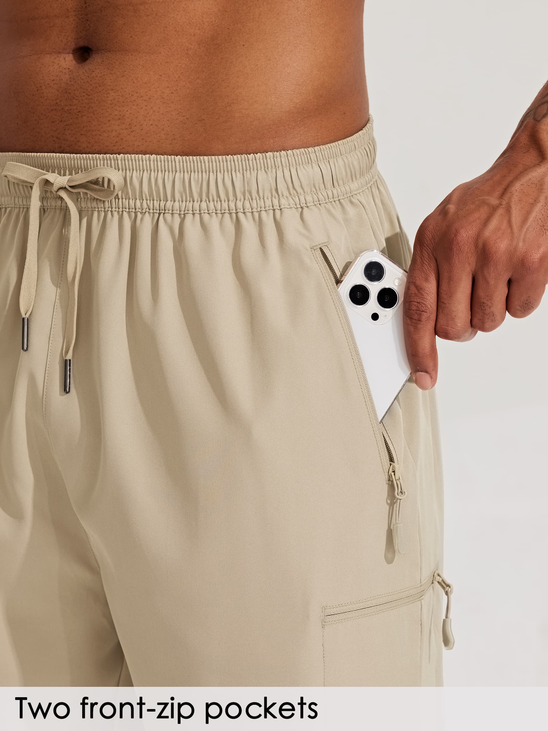 Men's Lightweight Cargo Shorts 7 Inch_Khaki3