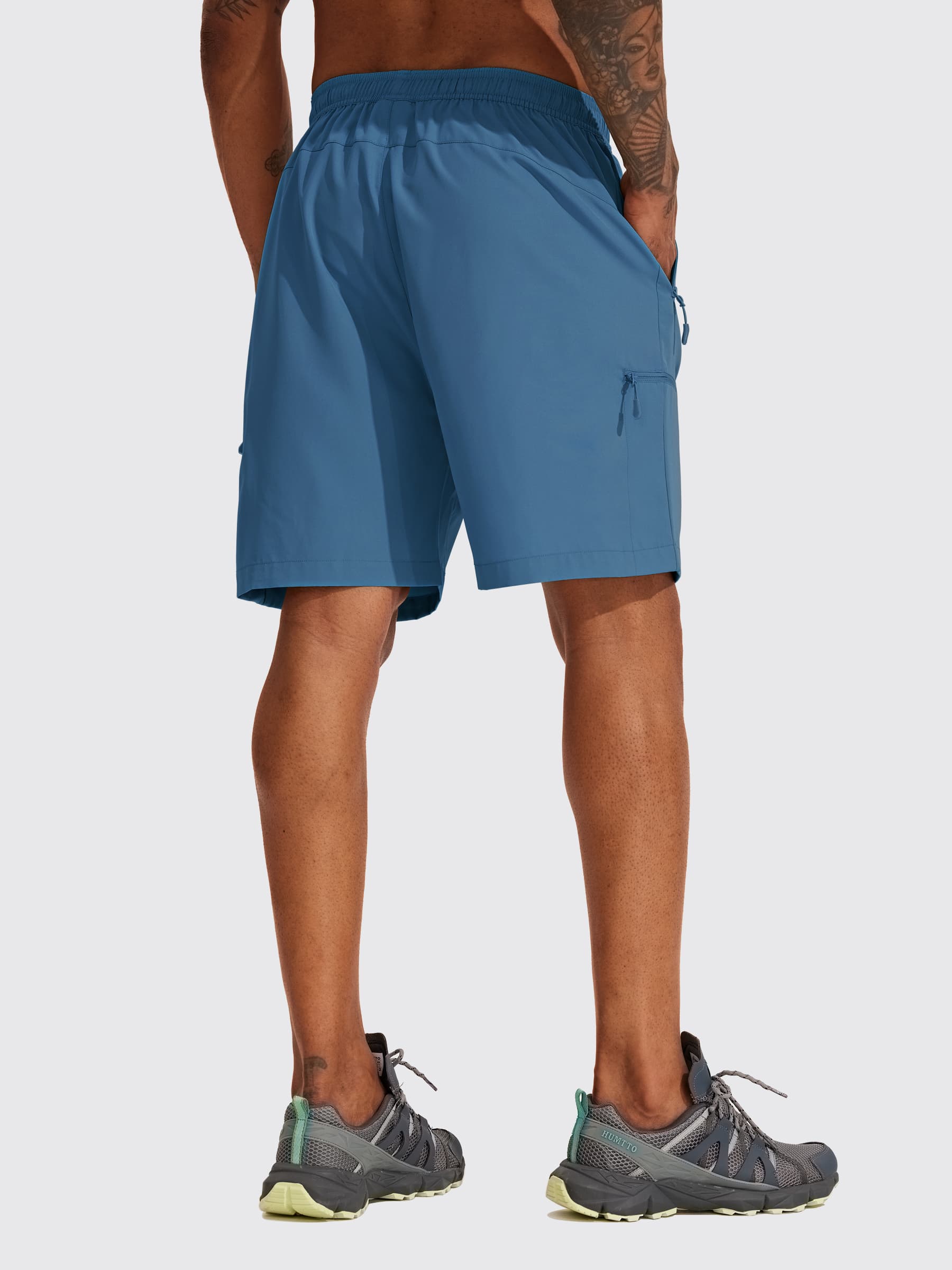 Men's Lightweight Cargo Shorts 7 Inch_Blue2