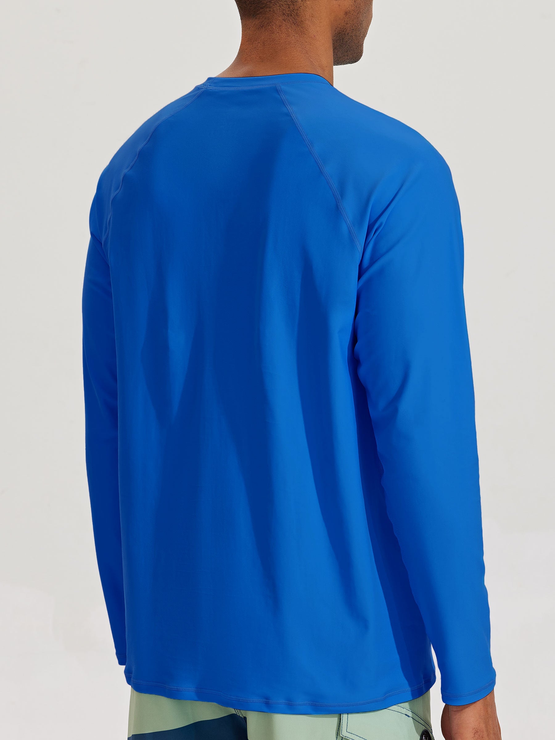 Men's Sun Protection Long Sleeve Shirt_RoyalBlue_model3