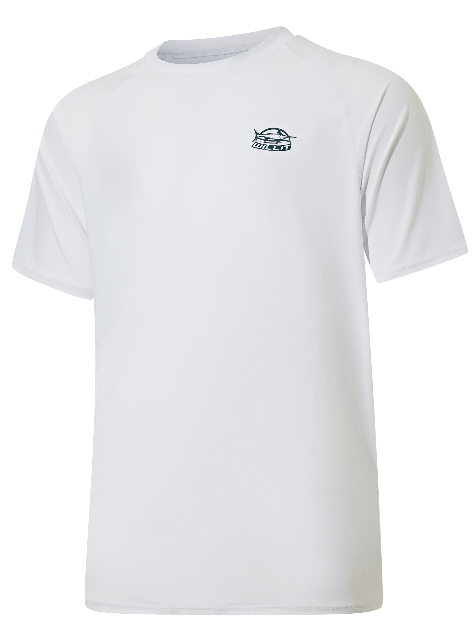 Men's Sun Protection Short Sleeve Shirt_White_laydown1