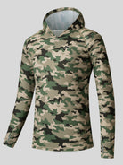 Willit Men's UPF 50+ Hooded Sun Shirt in Camo