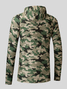 Willit Men's UPF 50+ Hooded Sun Shirt in Camo