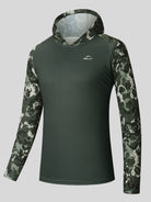Willit Men's UPF 50+ Hooded Sun Shirt in Camo