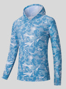 Willit Men's UPF 50+ Hooded Sun Shirt in Camo
