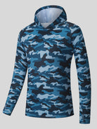 Willit Men's UPF 50+ Hooded Sun Shirt in Camo