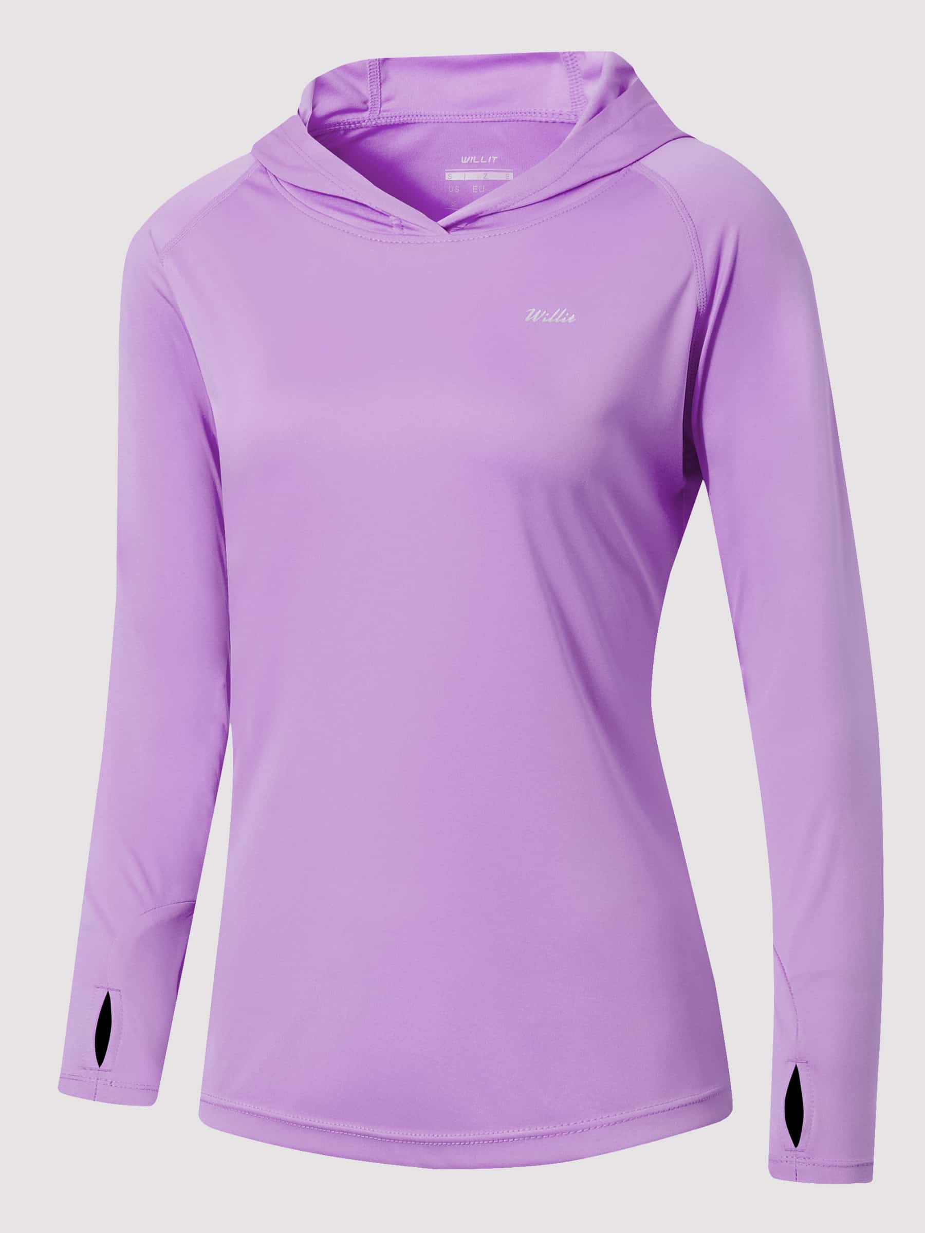 Willit Women's Sun Protection Hoodie UPF 50+_purple
