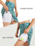 Women 20 Inches Skorts Skirts Golf Knee Length Tennis Skirts