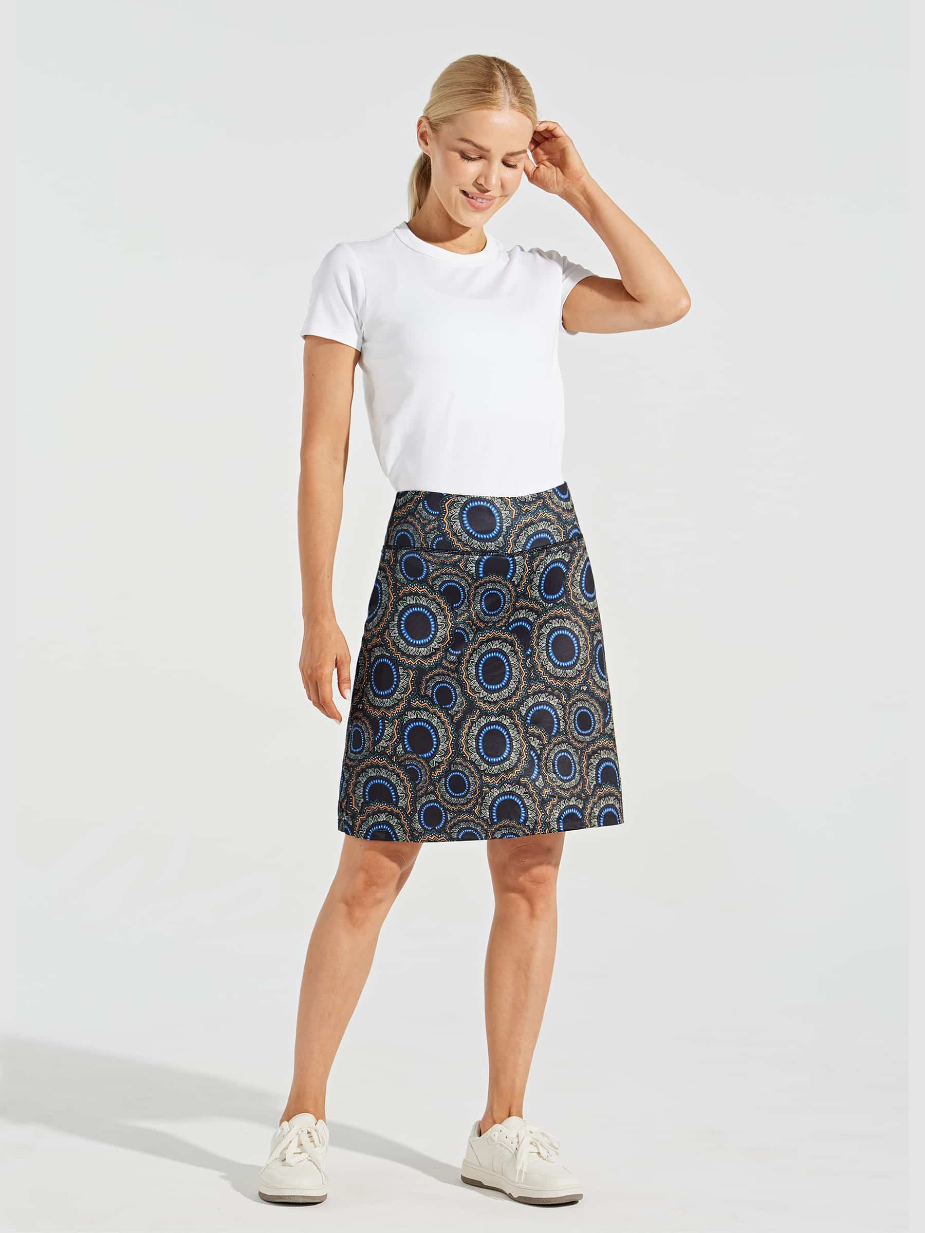 Women 20 Inches Skorts Skirts Golf Knee Length Tennis Skirts