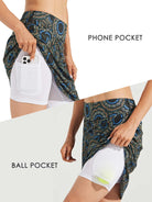 Women 20 Inches Skorts Skirts Golf Knee Length Tennis Skirts