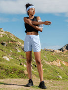 Willit Womens Active 5 Inch Shorts in light blue2