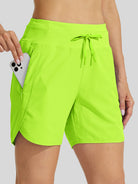 Willit Womens Active 5 Inch Shorts in green3