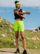 Willit Womens Active 5 Inch Shorts in green2